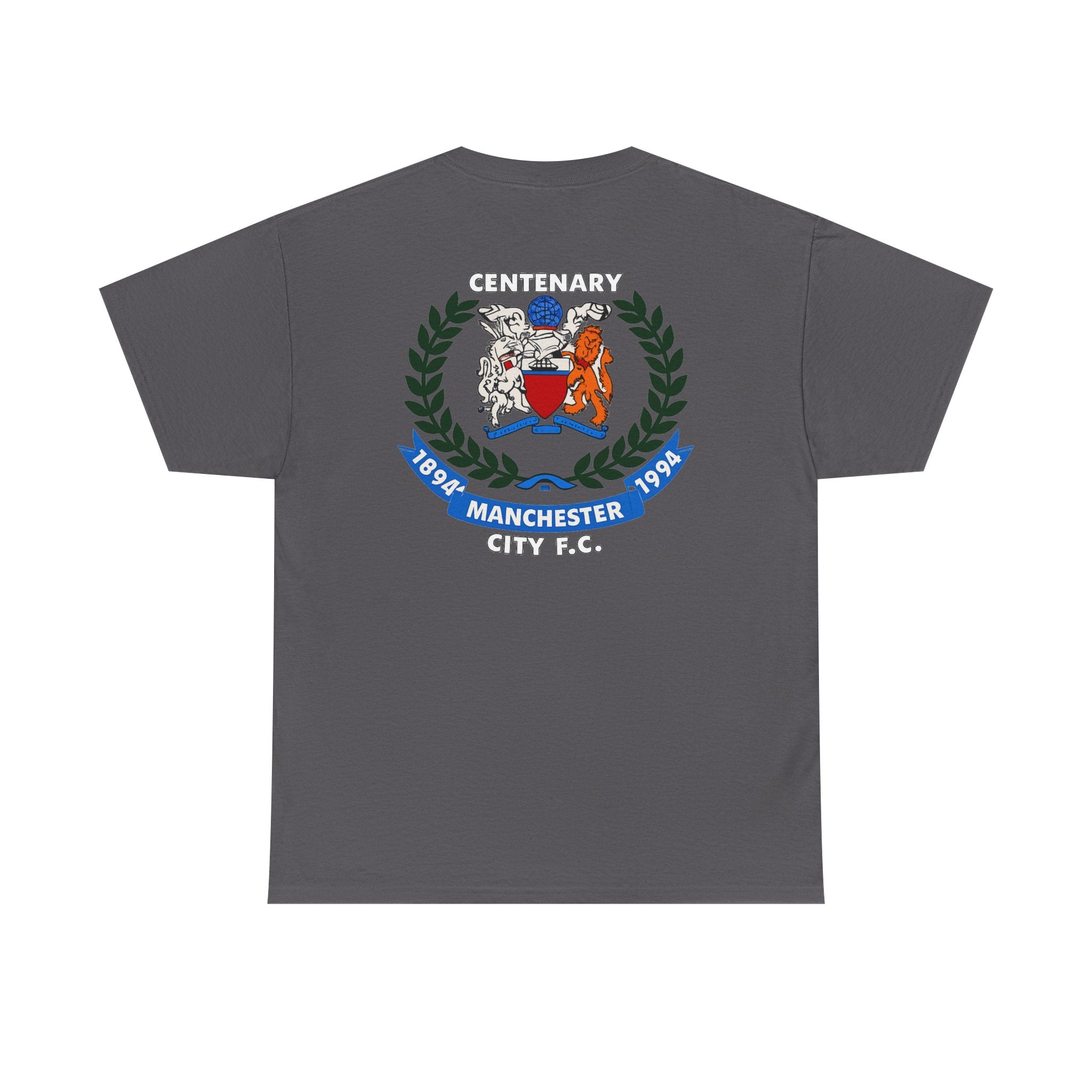 Manchester City F.C. Centenary Crest Tee — 1894–1994 Vintage Football T‑Shirt