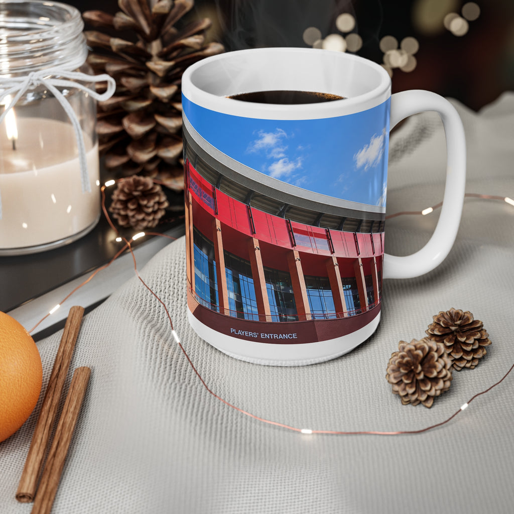 Liverpool FC Anfield Stadium Photo Mug — Ceramic Coffee Cup (11oz & 15oz)