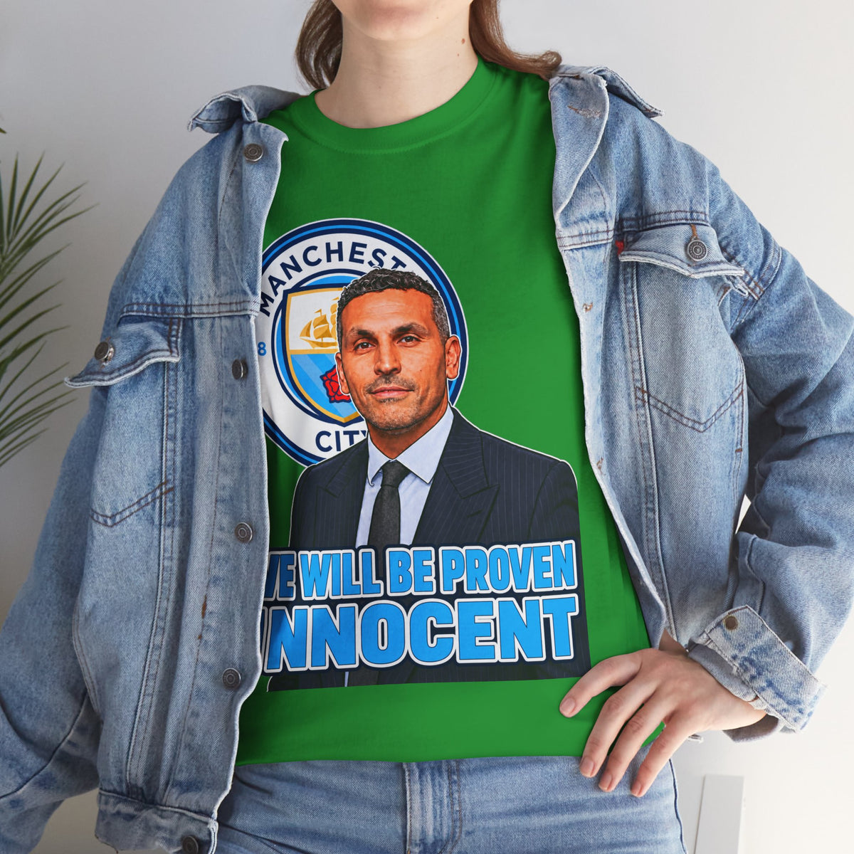 Manchester City “We Will Be Proven Innocent” Fan Cotton T-Shirt