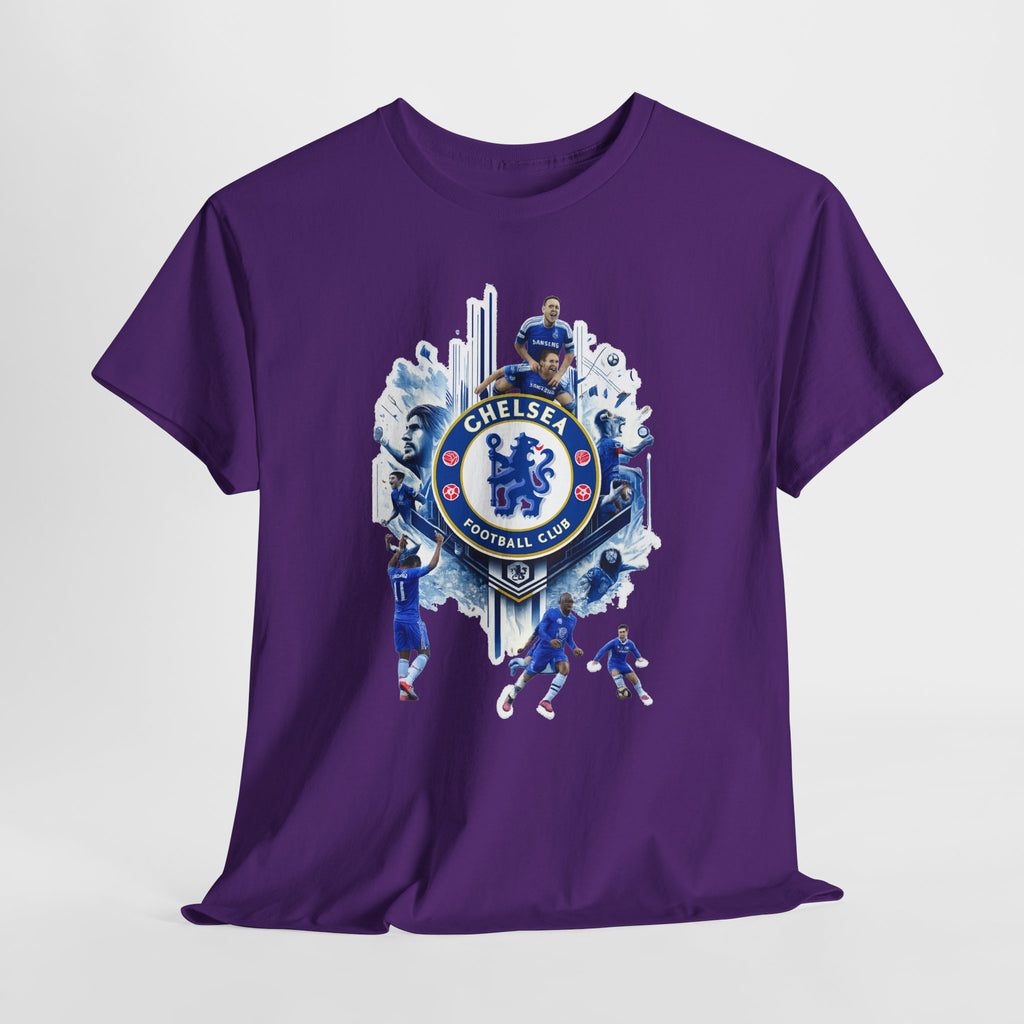 Chelsea FC Crest Players T-Shirt — Blue Football Fan Tee