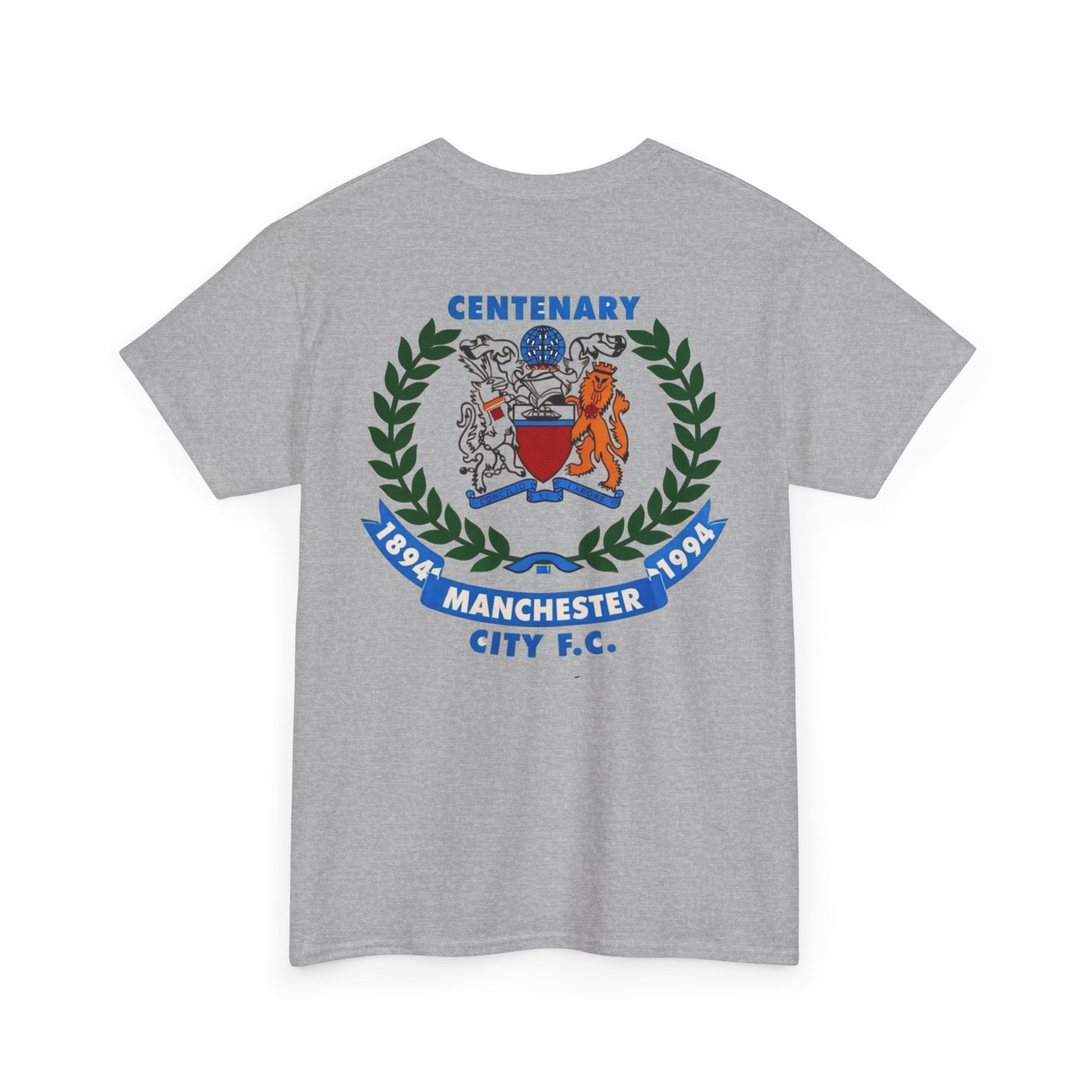 Manchester City F.C. Centenary Crest Tee — 1894–1994 Football Club Shirt
