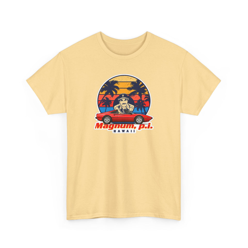 Magnum P.I. Hawaii Retro Sunset Cotton T-Shirt / Tee