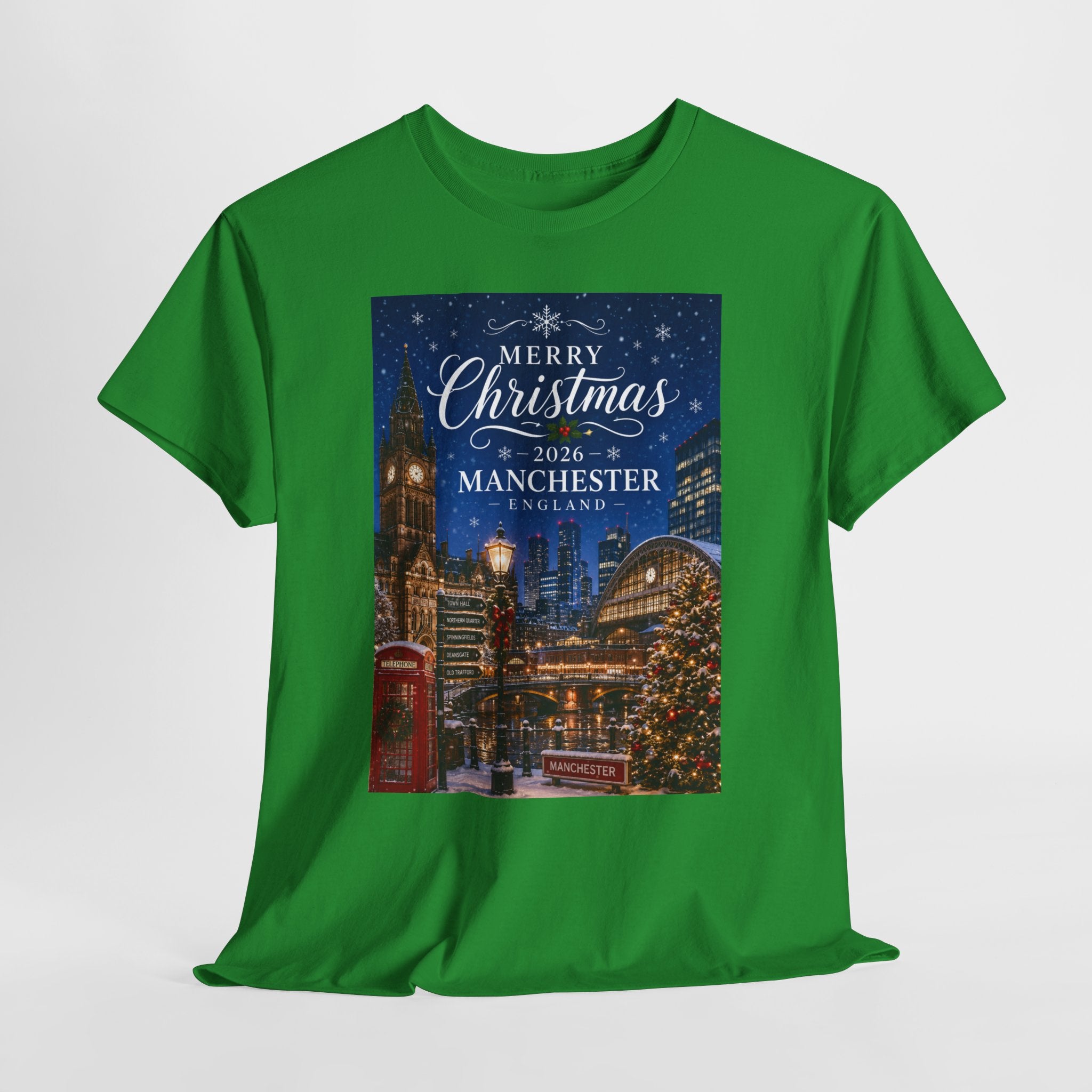 Manchester Christmas Tee — Merry Christmas 2026 Holiday T‑Shirt