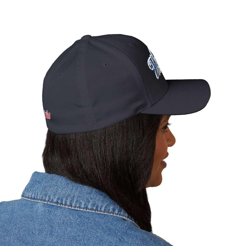 Wet 'n Wild Retro Embroidered Cap — Patriotic Red & Blue Retro Baseball Hat