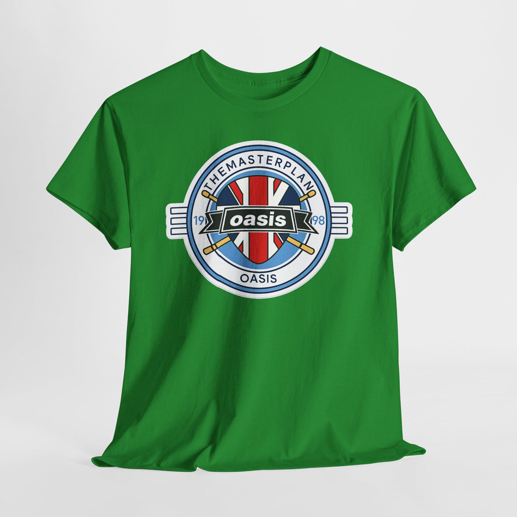 Oasis Union Jack Band Tee – Retro Rock Logo T-Shirt
