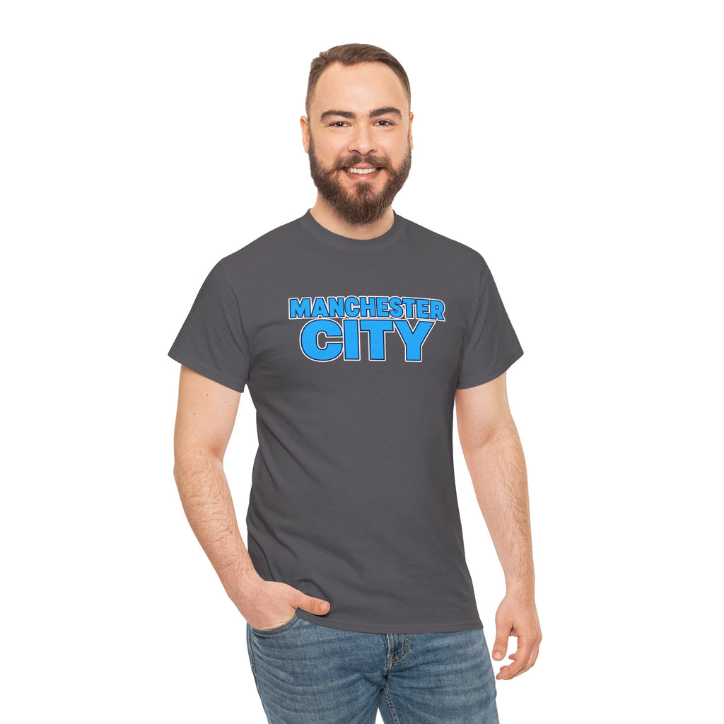 Manchester City T‑Shirt — Retro Blue Logo Tee