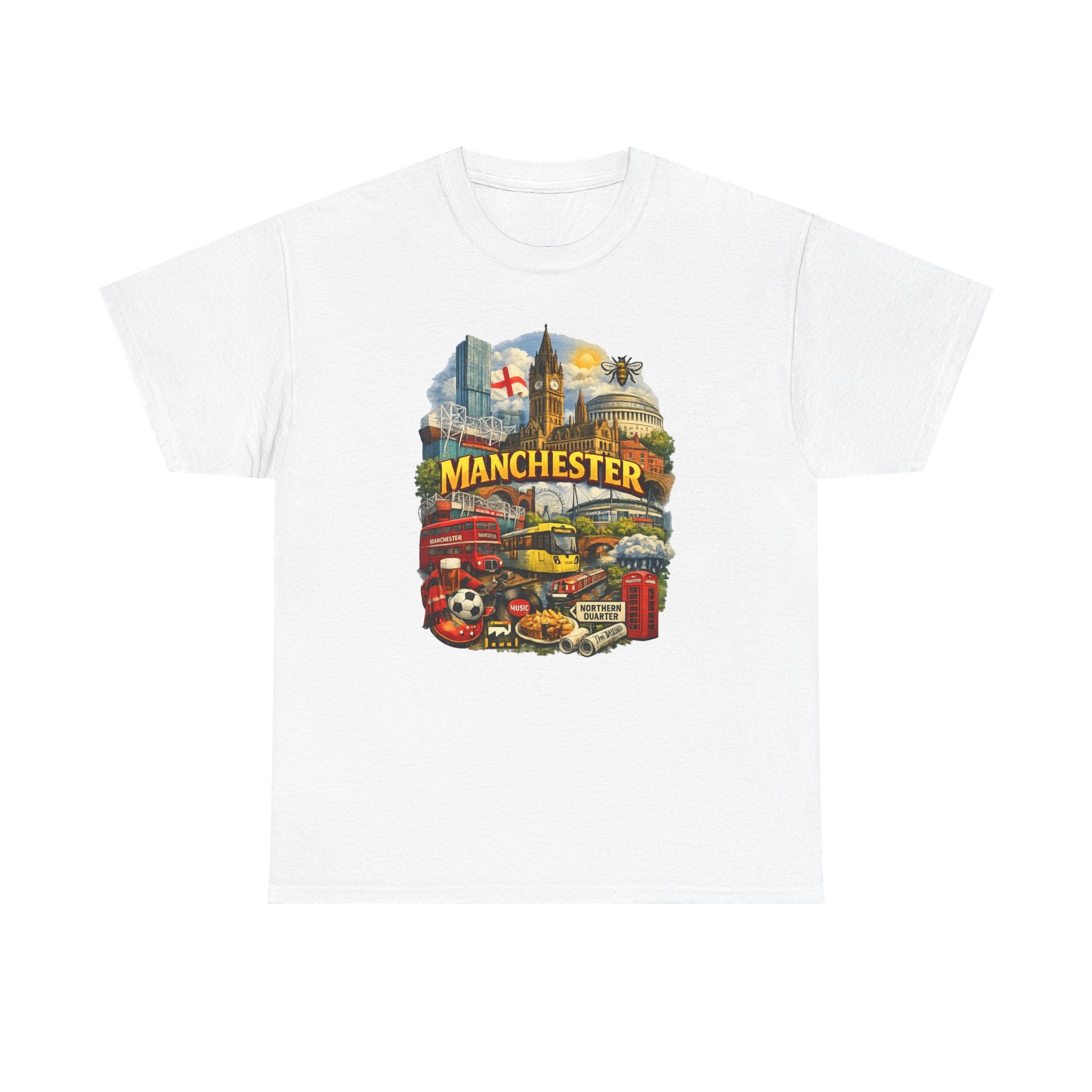Manchester Skyline Collage T-Shirt