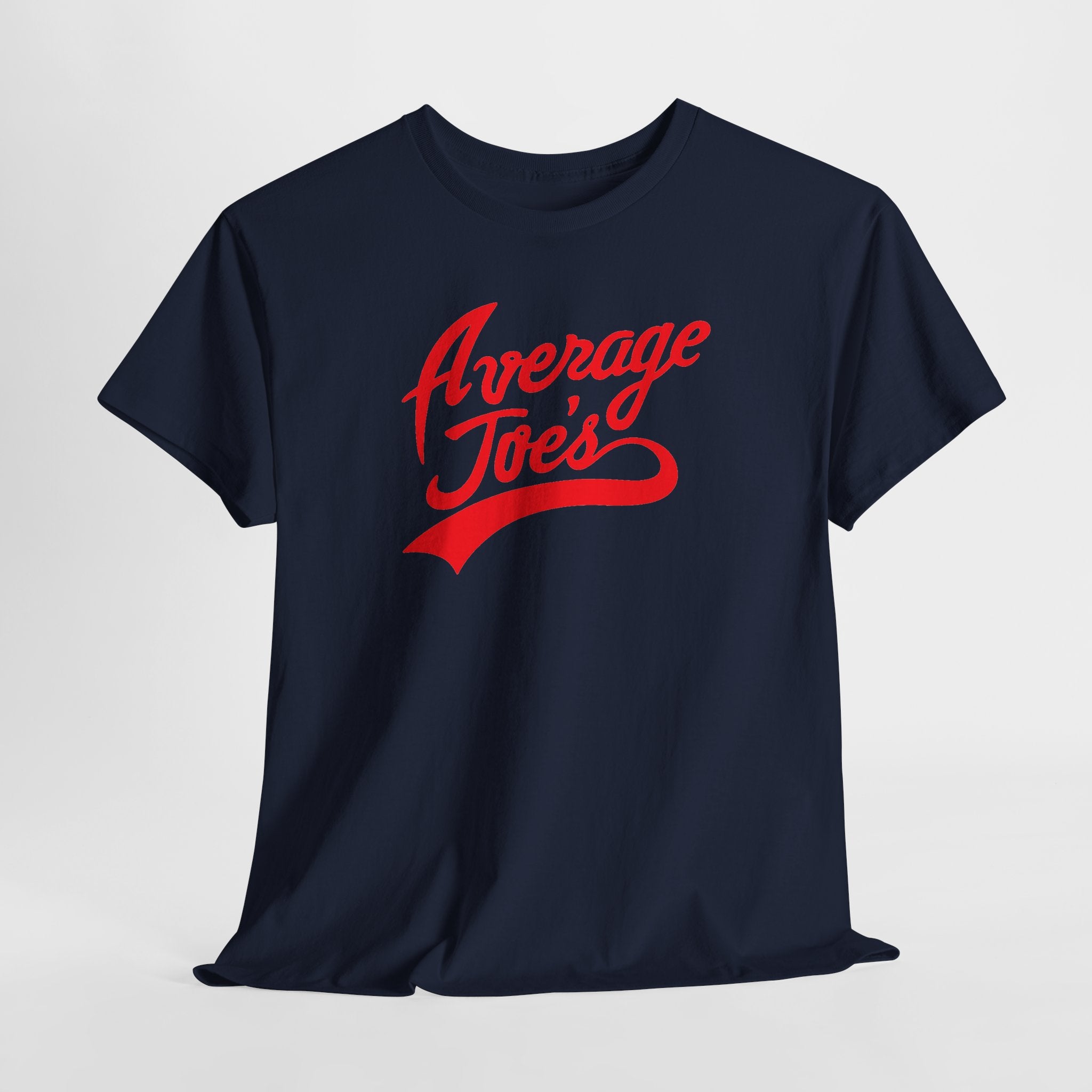 Average Joe's Graphic Tee — Retro Script White T-Shirt
