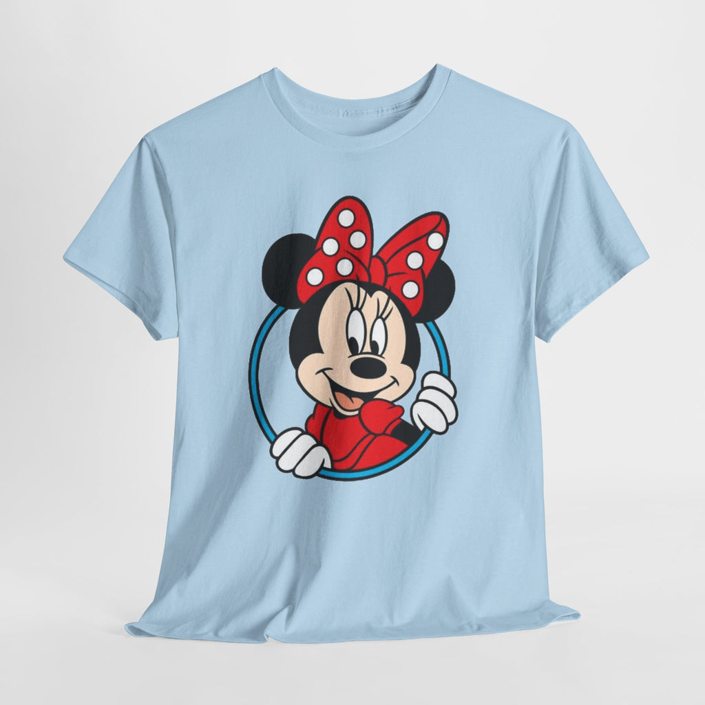Minnie Mouse Retro Peeking Cotton T-Shirt / Tee