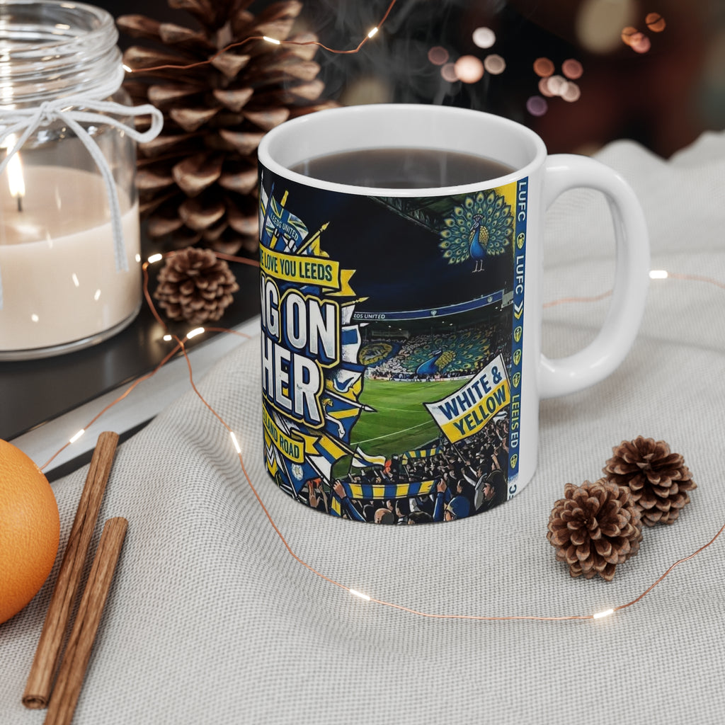 Leeds United 'Marching On Together' Ceramic Coffee Mug (11oz & 15oz)