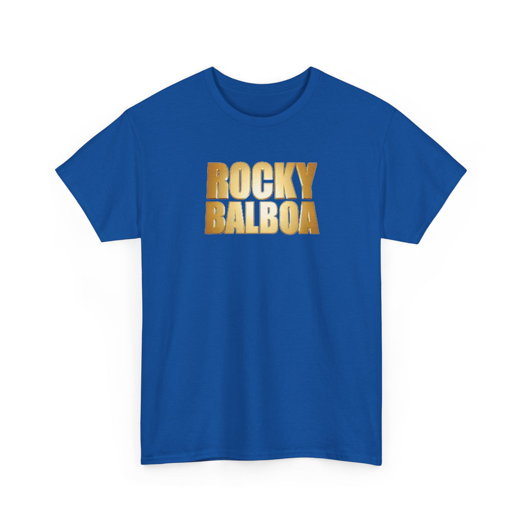 Rocky Balboa Gold Logo Tee — Retro Boxing Movie Fan T-Shirt