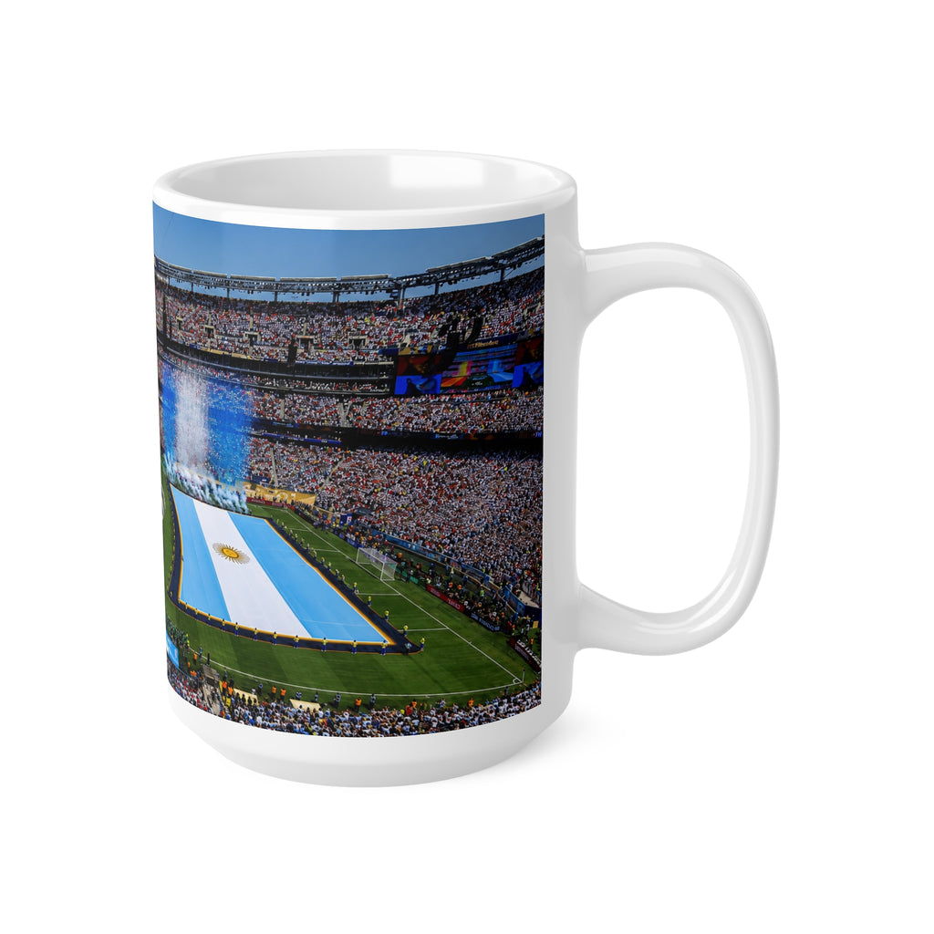 World Cup Final 2026 Stadium Mug – Spain & Argentina Flags 11oz/15oz Ceramic Coffee Cup