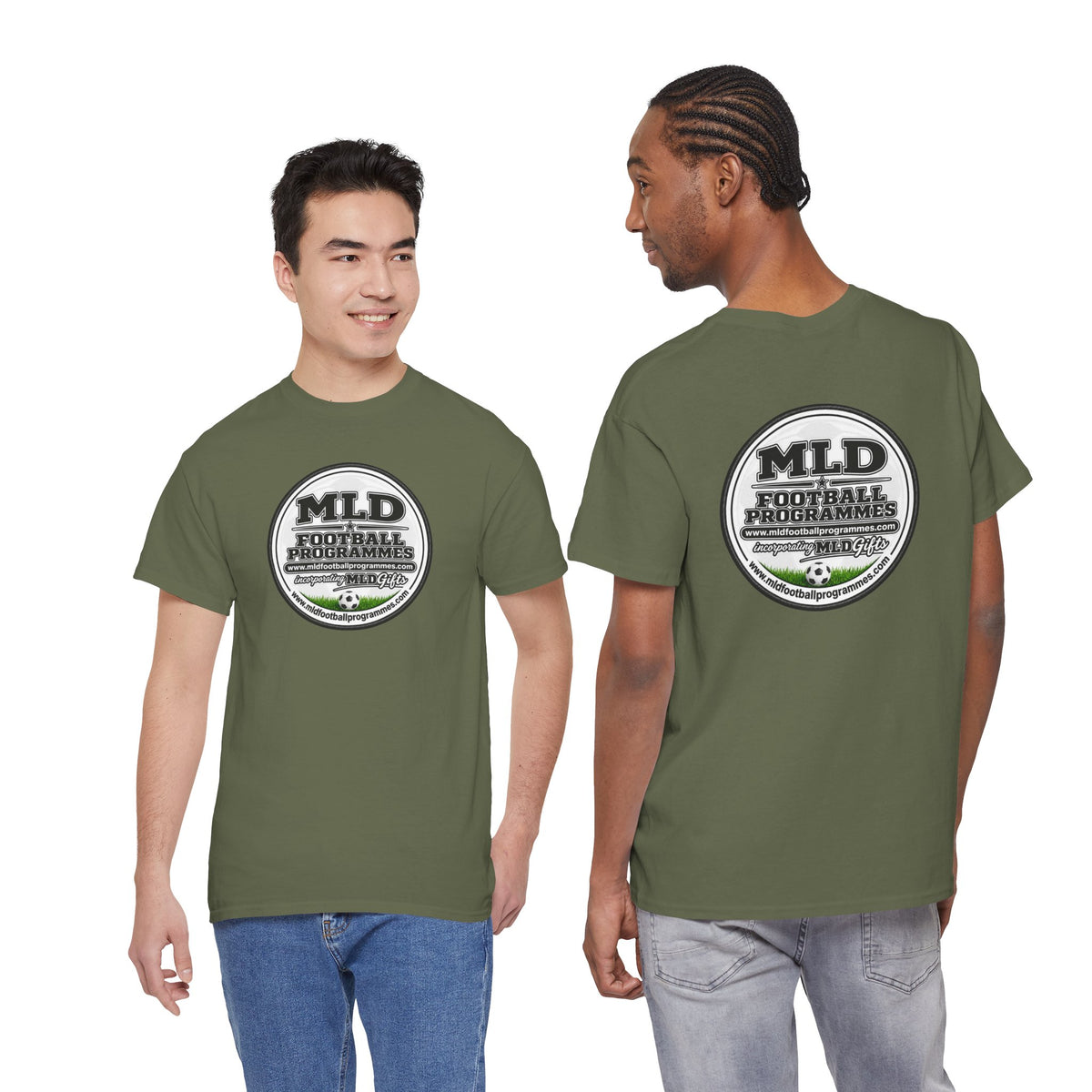 MLD Football Programmes Vintage Logo Cotton T-Shirt
