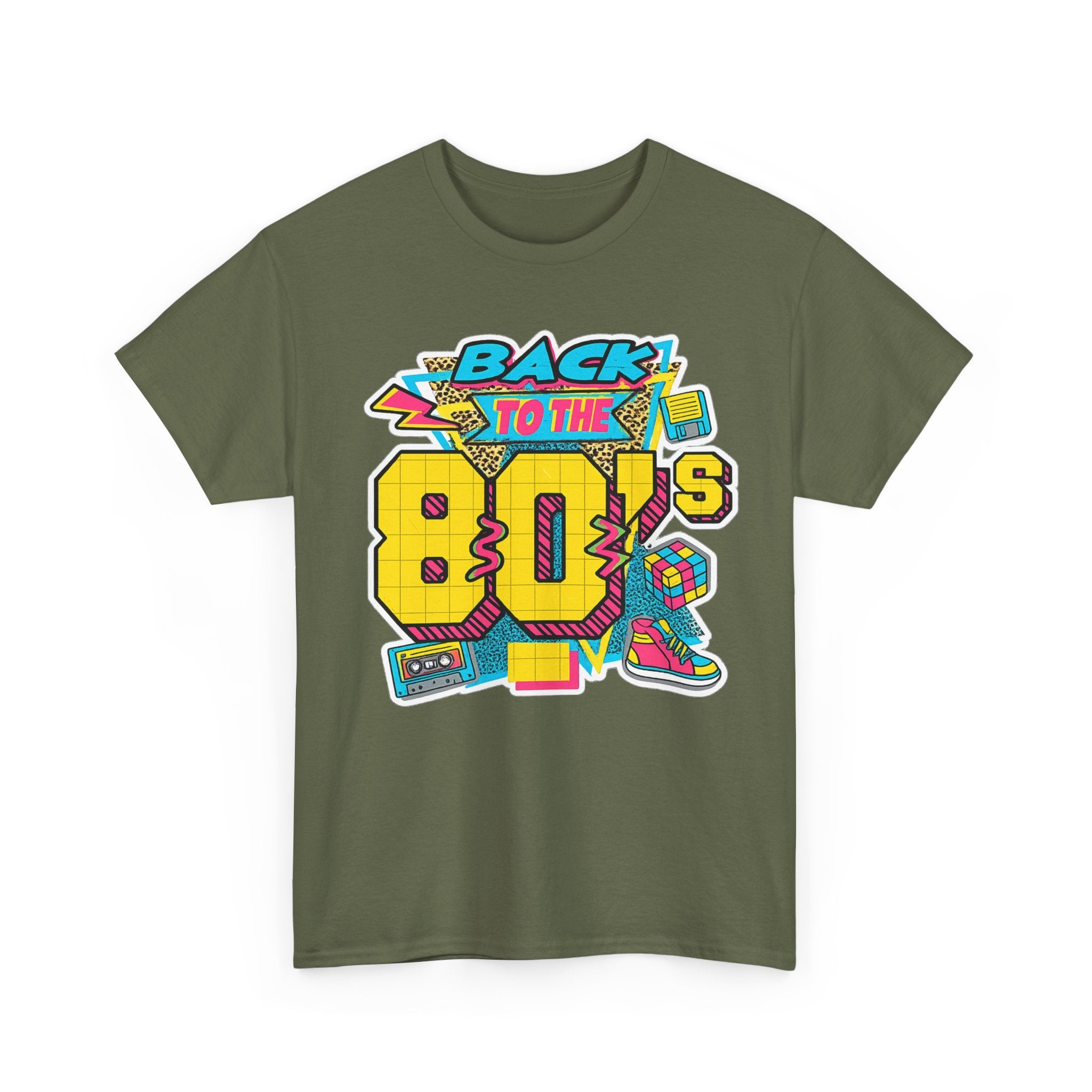 Back to the 80s Retro Graphic Tee — Vintage 80s Neon Design