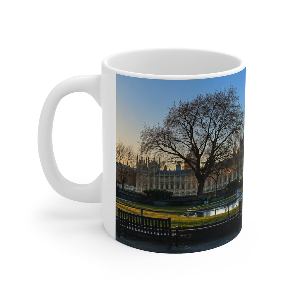London Sunset Panorama Mug – Big Ben & Thames Ceramic Coffee Cup (11oz, 15oz)