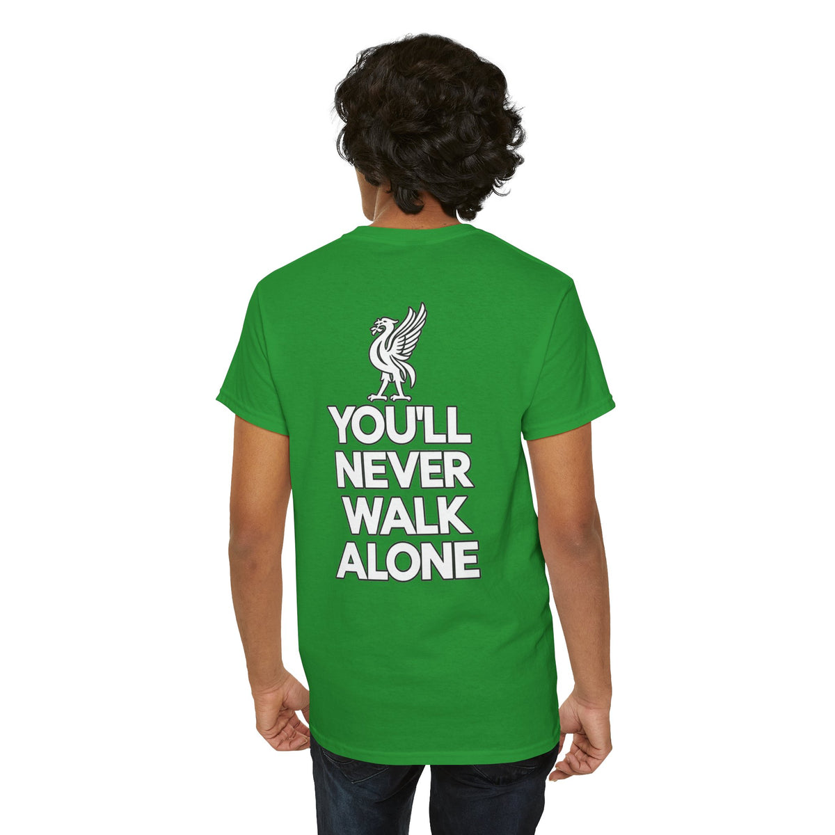 You'll Never Walk Alone T‑Shirt — Liverpool FC Crest Cotton Tee
