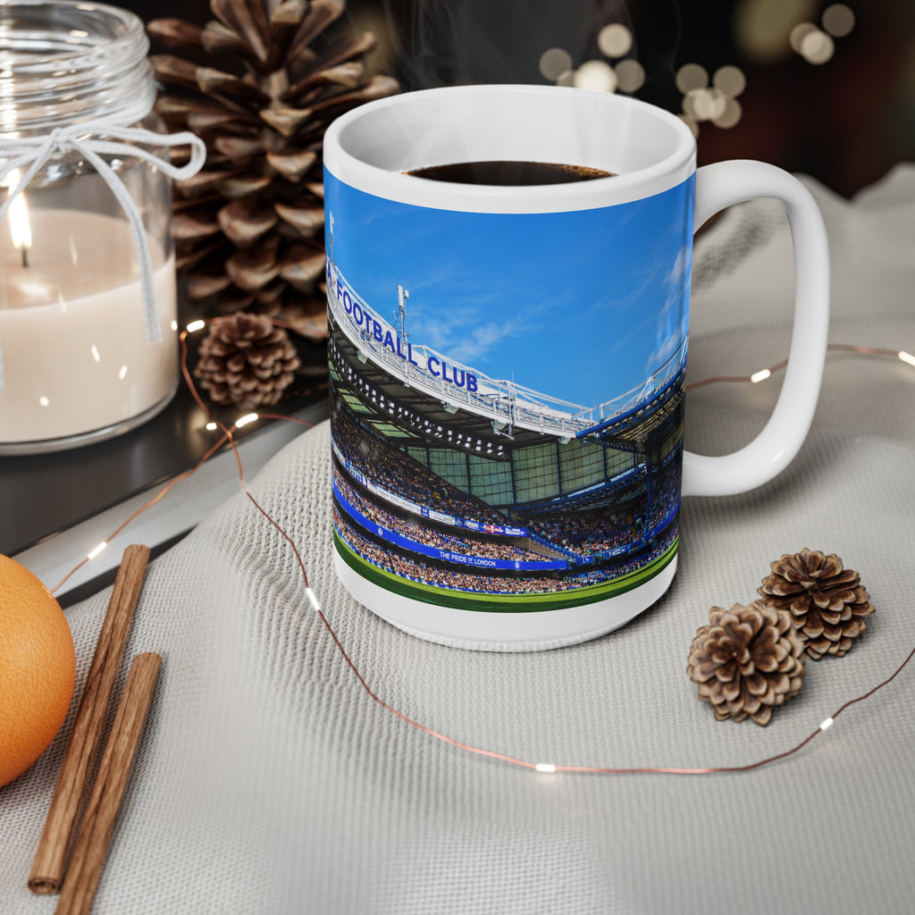 Chelsea Football Club Stadium Mug — Ceramic Coffee Cup (11oz/15oz)