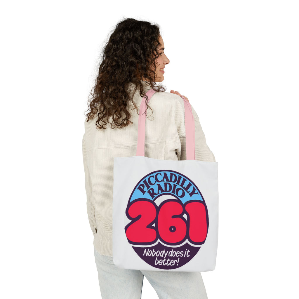 Tote Bag — Retro 'Piccadilly Radio 261' Vintage Logo Canvas Tote
