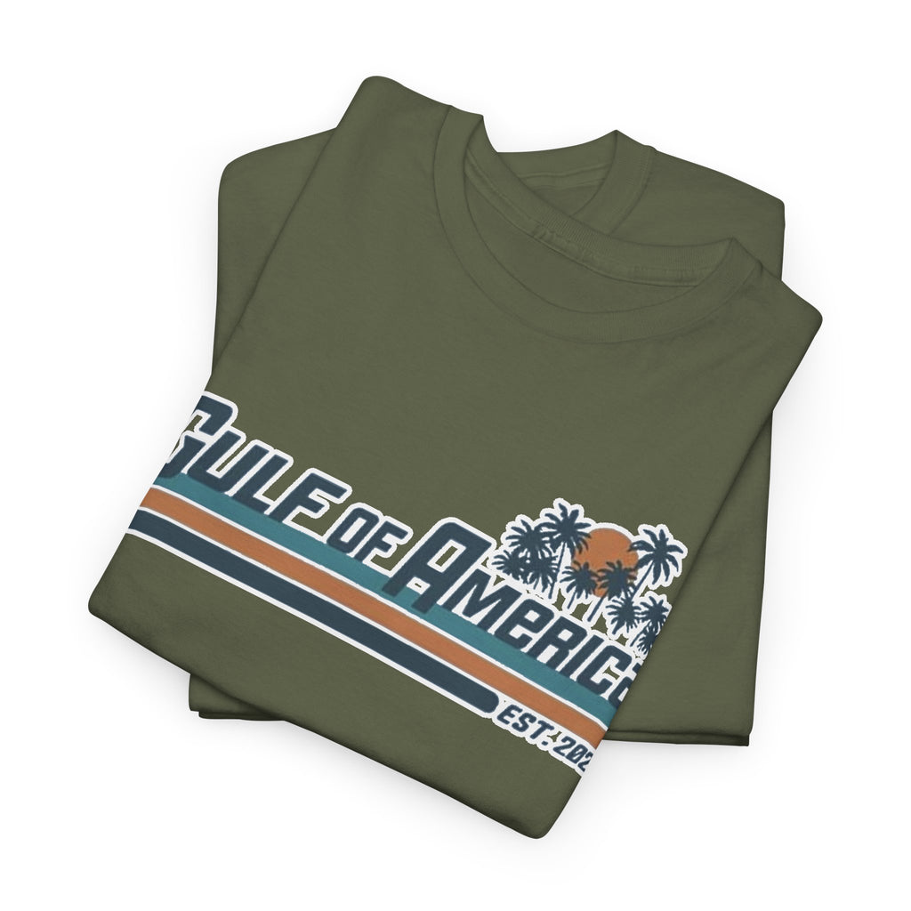 Gulf of America Vintage Surf Tee — Retro Beach Logo T-Shirt