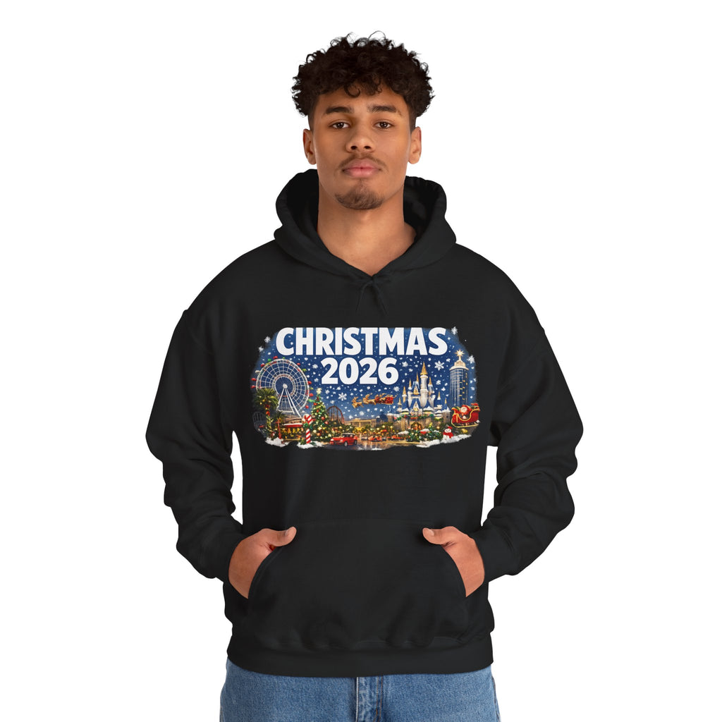Christmas 2026 Holiday Hoodie — Festive Winter Village Sweatshirt