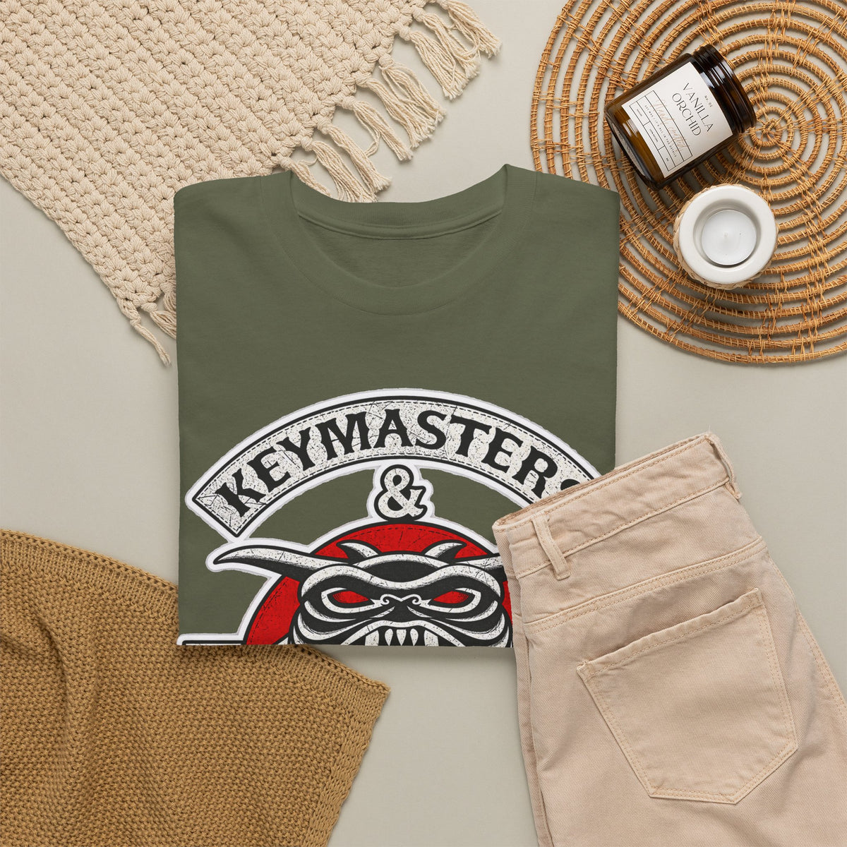 Keymasters & Gatekeepers Tee — Retro Demon Key Emblem Shirt (Since 1984)