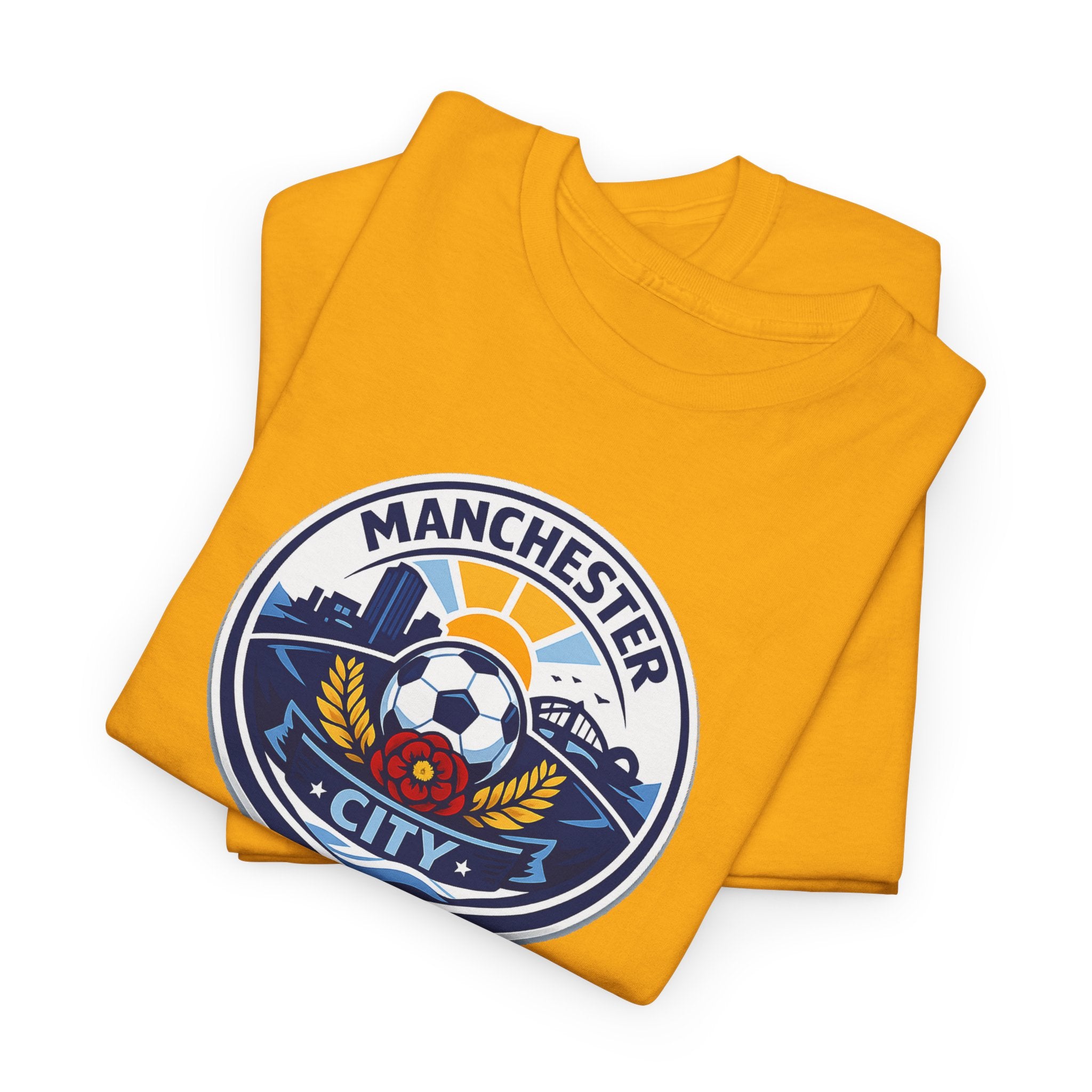 Manchester City Crest T-Shirt — Soccer Fan Tee