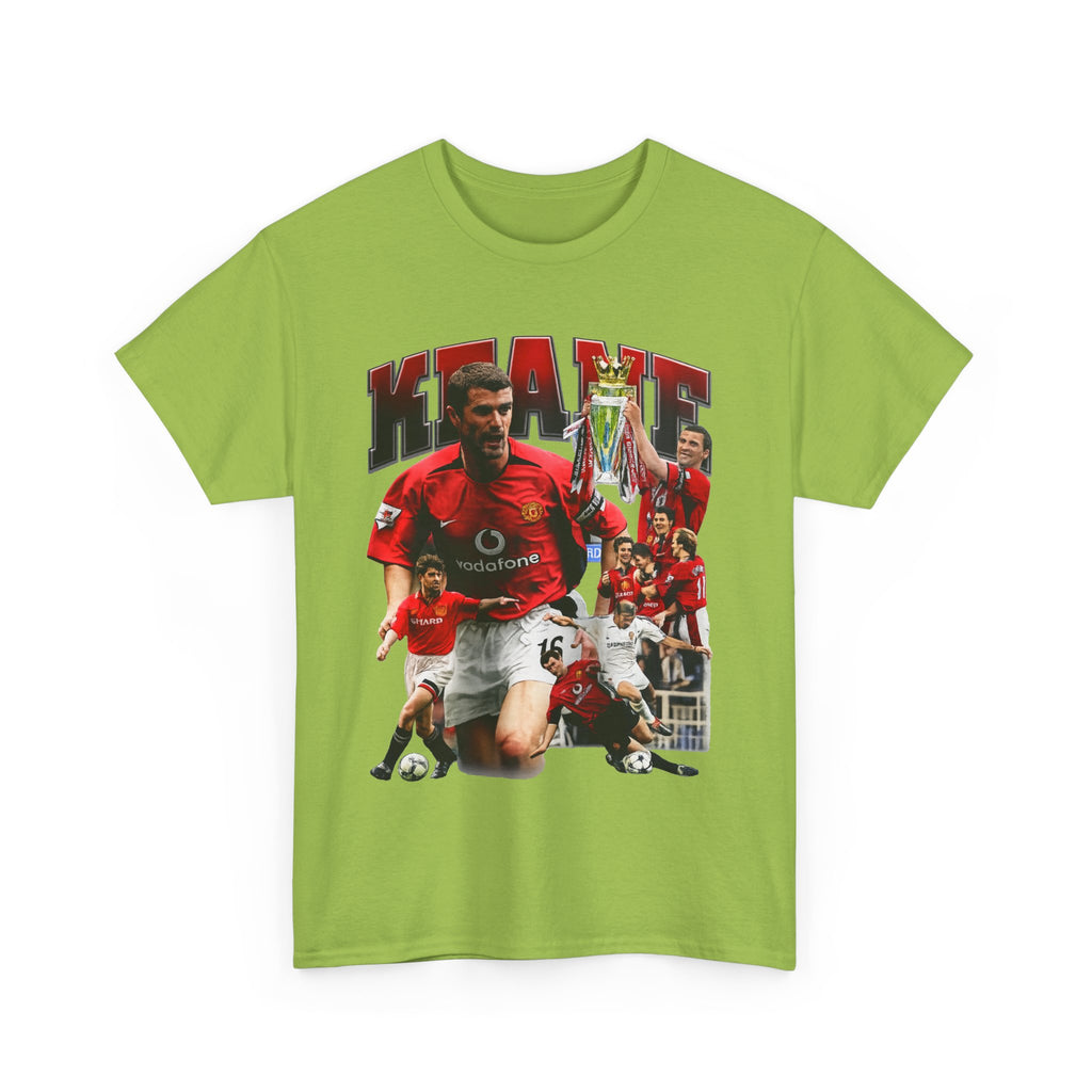 Roy Keane Football Legens Collage Tee — Retro Man United Tribute Shirt