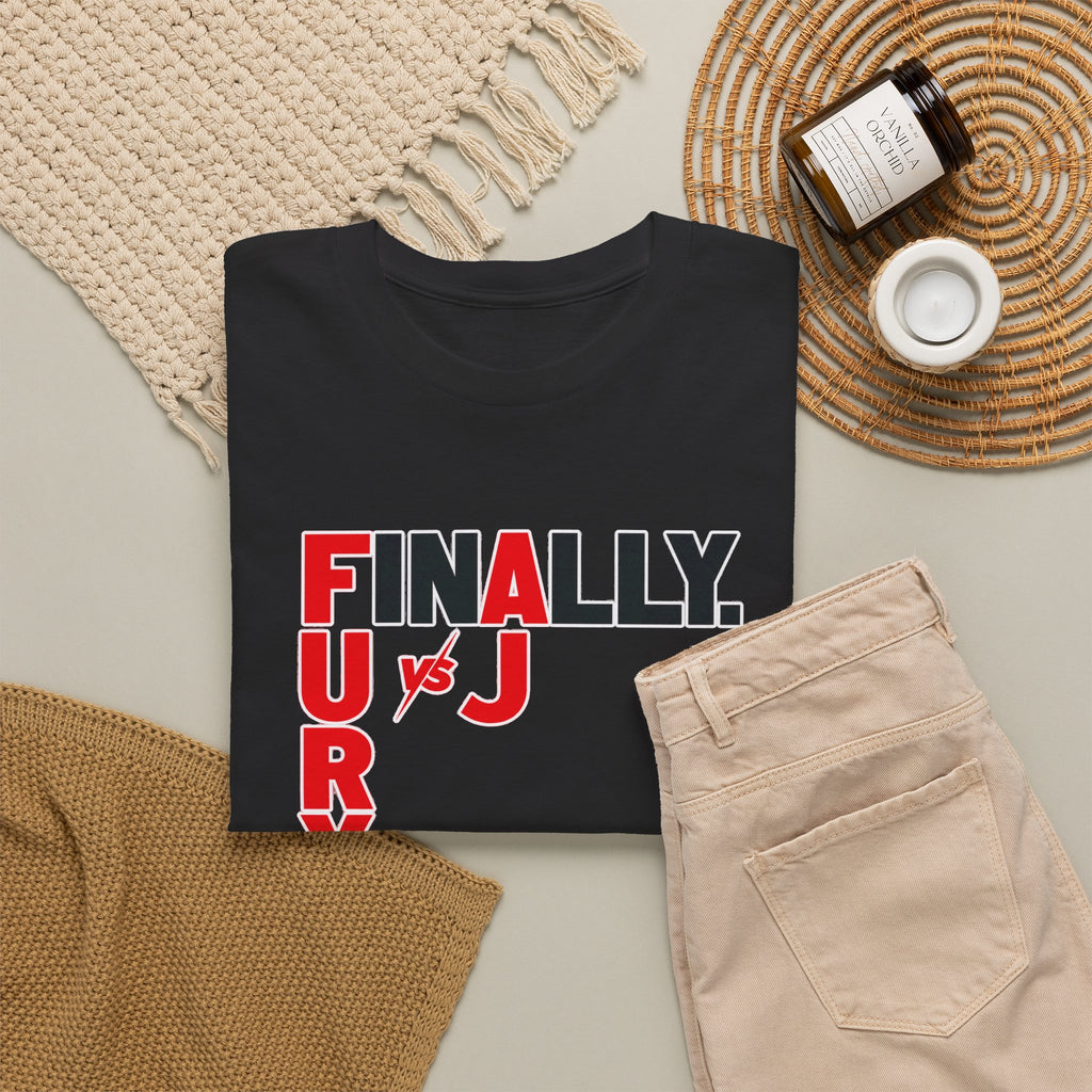Fury vs Joshua Boxing Tee — Finally Fury vs J (Men’s Fight Night T-Shirt)