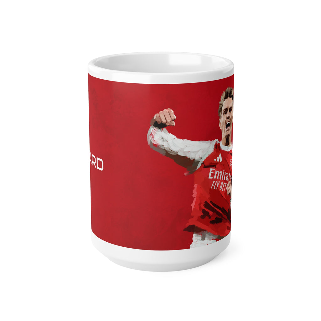 Martin Ødegaard Arsenal Champions Coffee Mug — Football Player Jersey Design (11oz & 15oz)