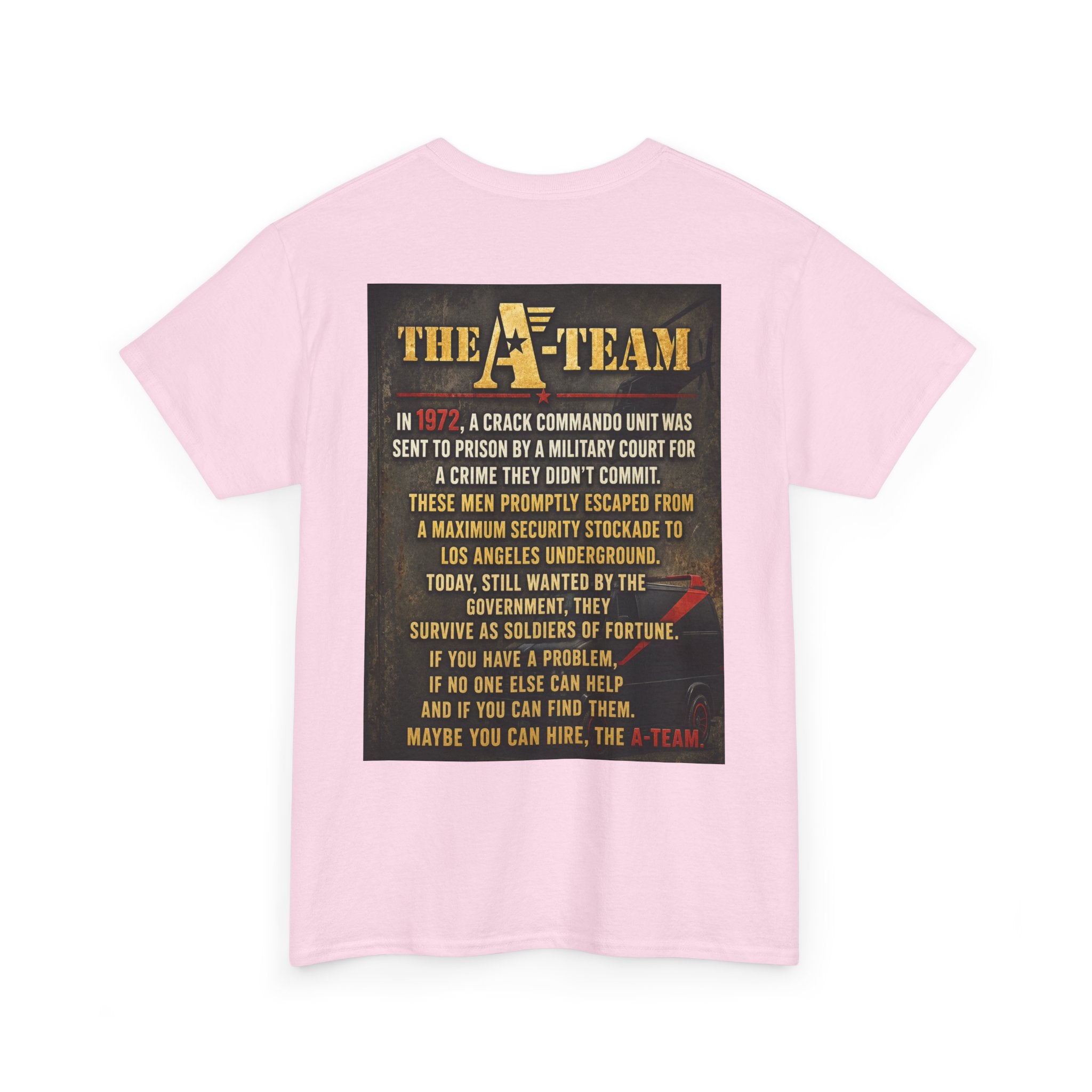 A-Team Graphic Tee — Retro TV Series Logo & Character Poster T-Shirt