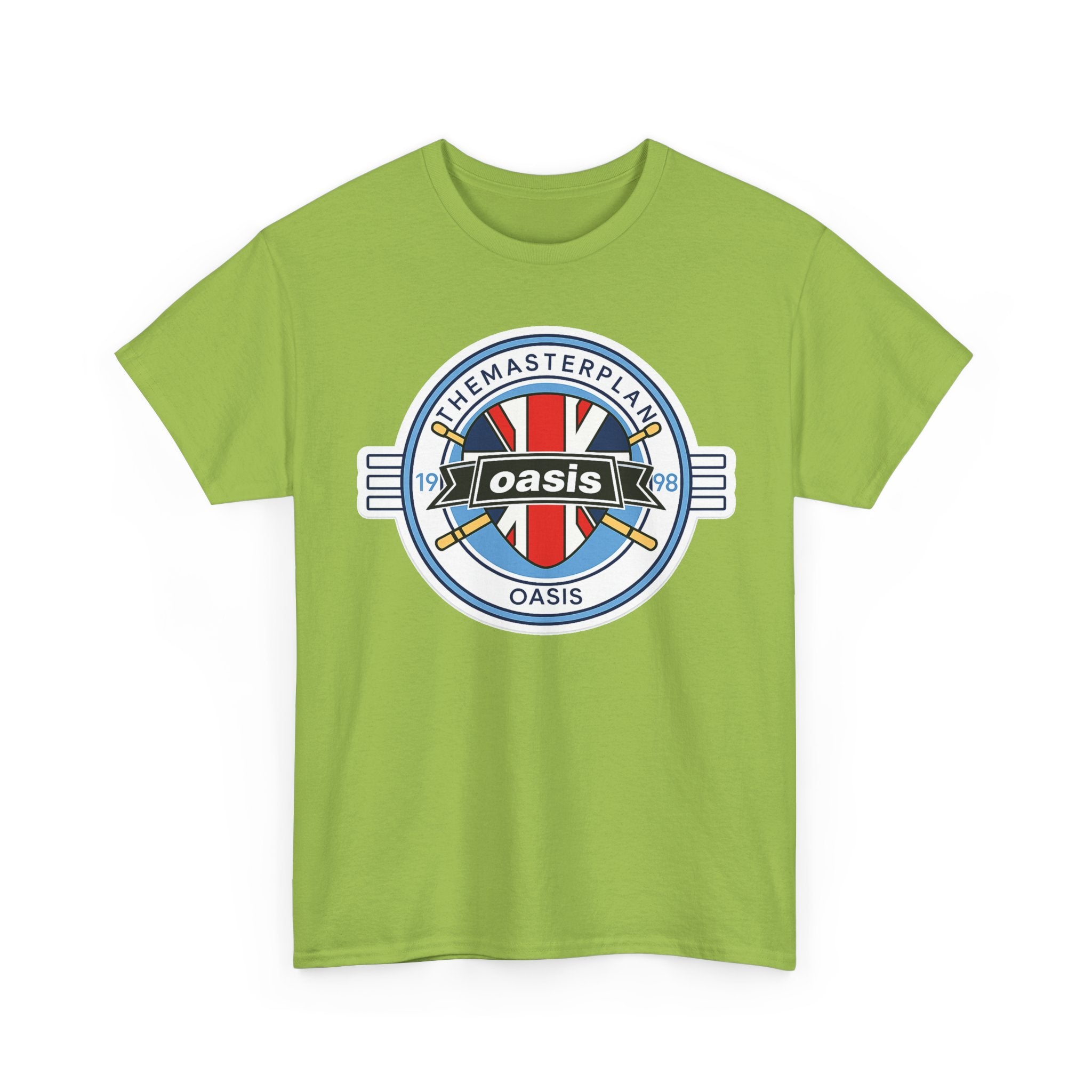 Oasis Union Jack Band Tee – Retro Rock Logo T-Shirt