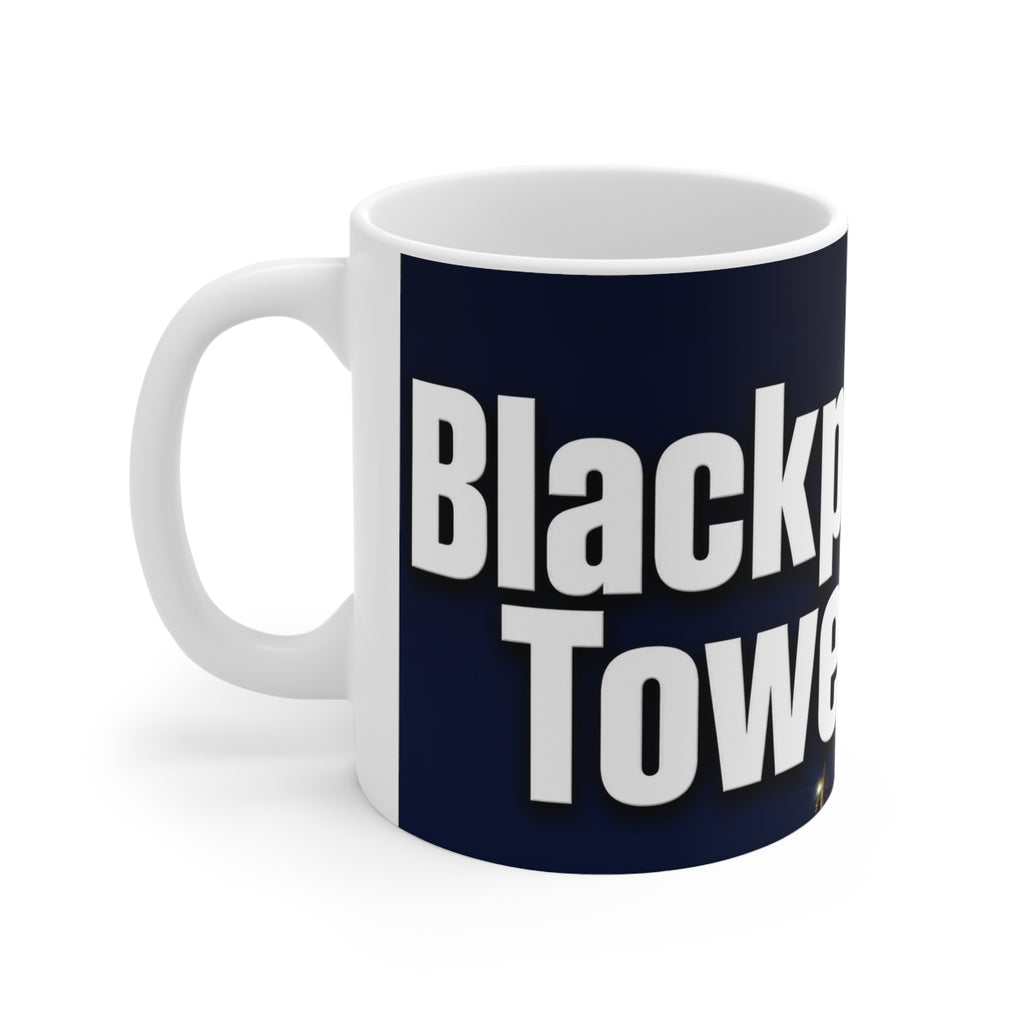 Blackpool Tower Night Skyline Ceramic Coffee Mug — 11oz & 15oz