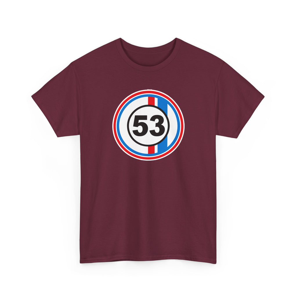 Racing Stripe Number 53 Cotton T-Shirt / Tee