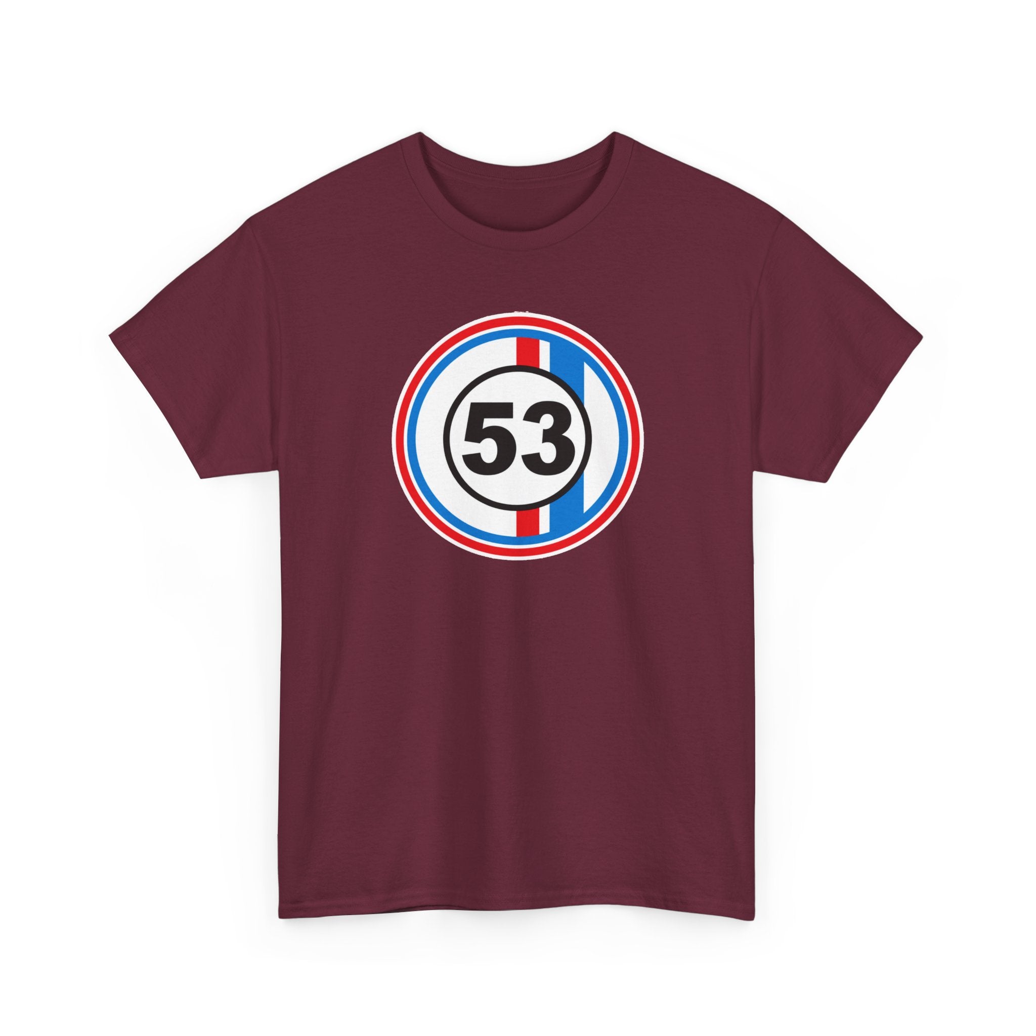 Racing Stripe Number 53 Cotton T-Shirt / Tee