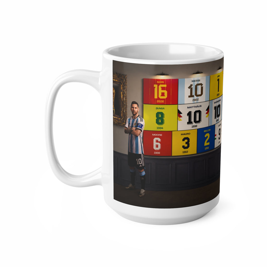 World Cup Winner Captains Number Wall Ceramic Mug — 11oz & 15oz