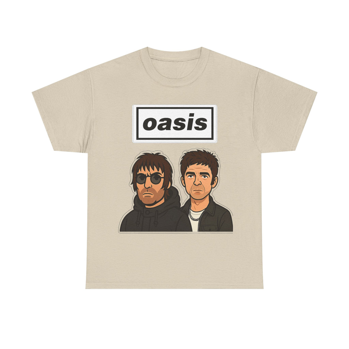 Oasis Inspired Unofficial Band Logo Tee — 'oasis' Graphic T-Shirt