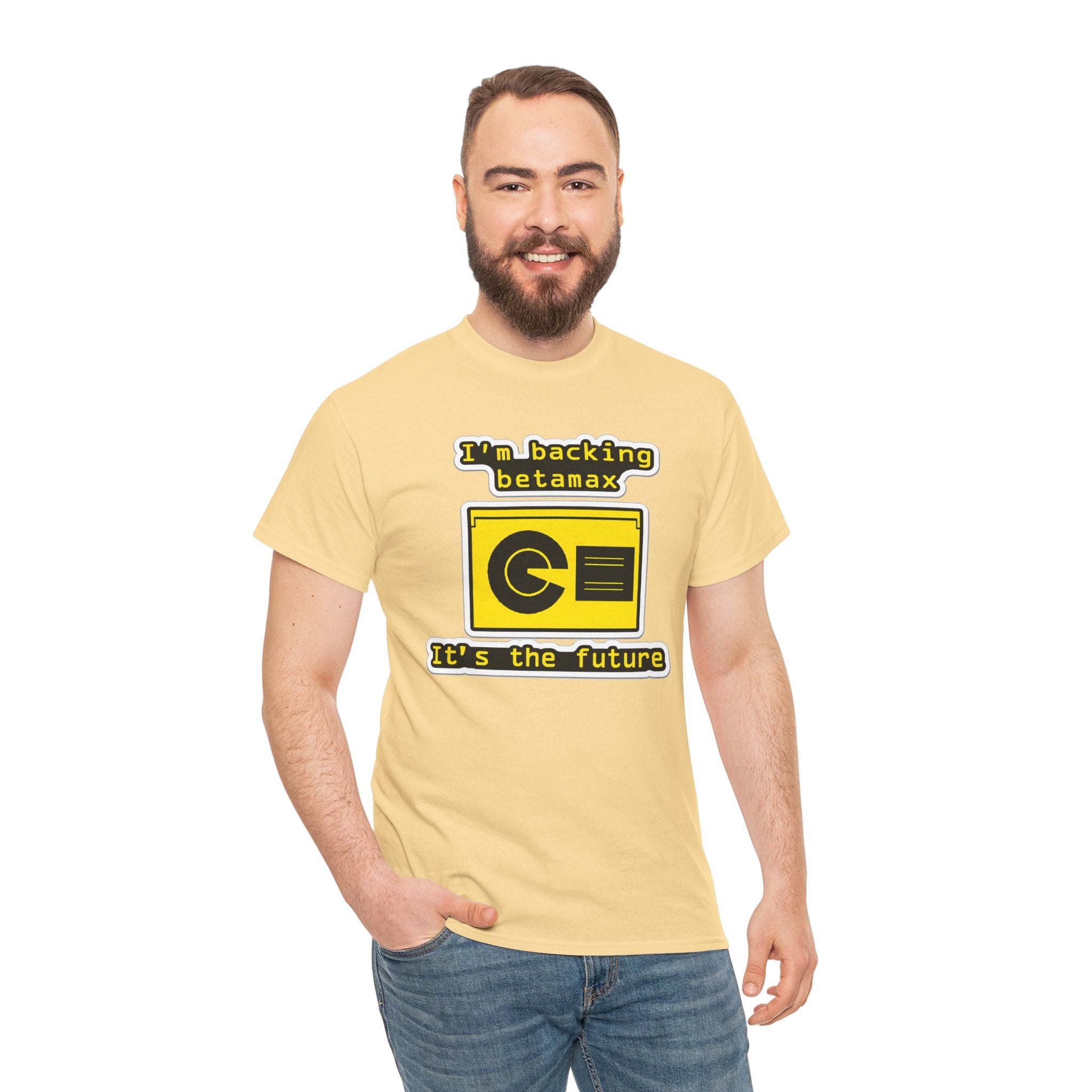 Betamax Retro Tee — "I’m backing betamax, it’s the future" Vintage Cassette T-Shirt