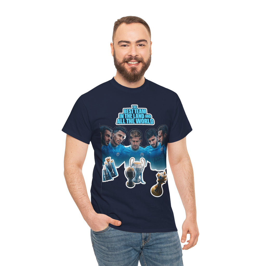 Manchester City — "Best Team in the Land and All the World" Cotton T-Shirt