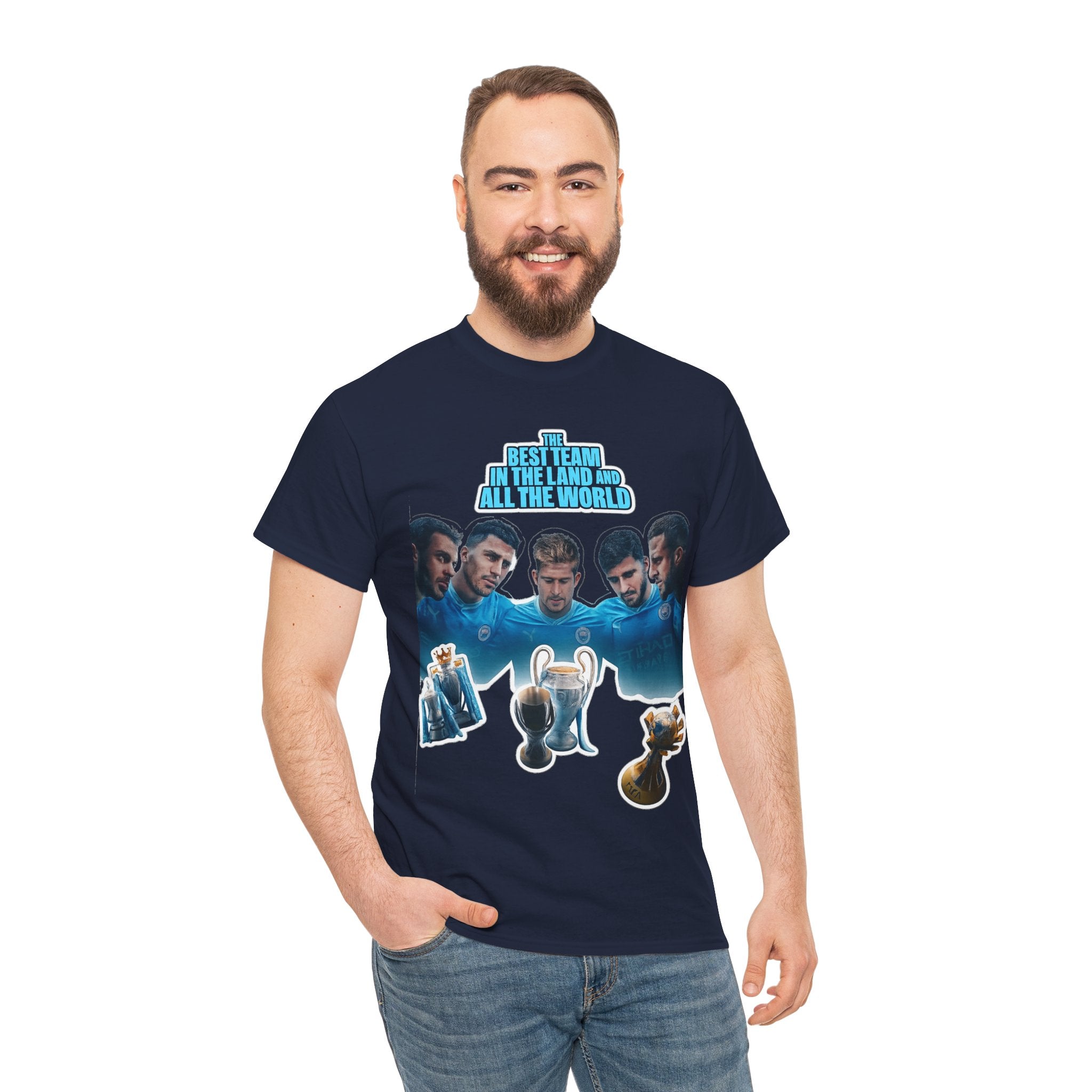 Manchester City — "Best Team in the Land and All the World" Cotton T-Shirt