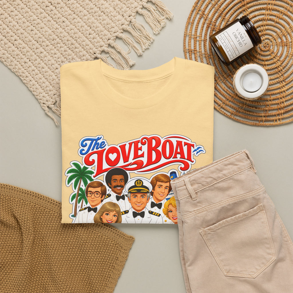 The Love Boat Crew Cotton T-Shirt — Retro TV Cruise Logo Tee
