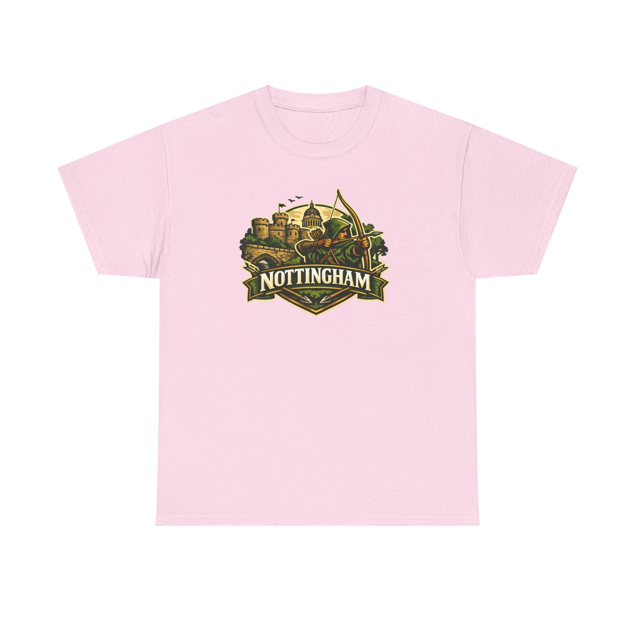 Nottingham Vintage Crest T-Shirt — Robin Hood Castle Travel Tee