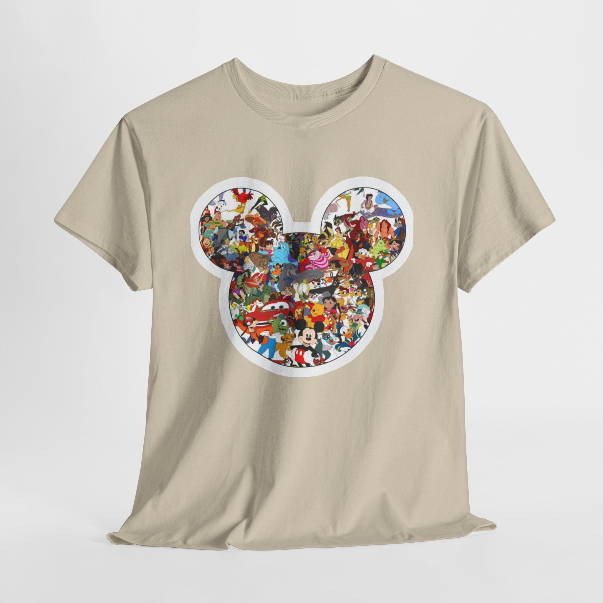 Mickey Collage T-Shirt — Vintage Disney Characters Graphic Tee