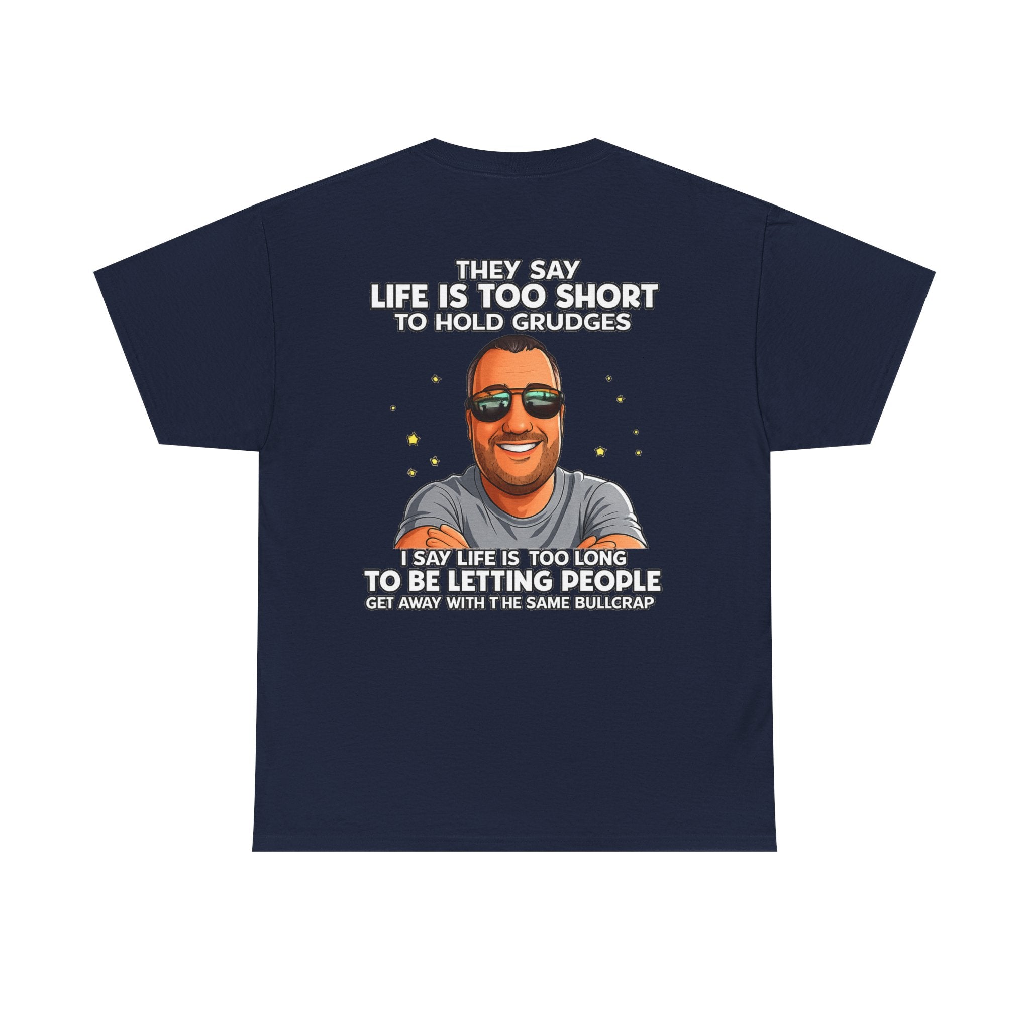 Graphic Tee — “Life Is Too Short” Funny Retro Portrait T-Shirt