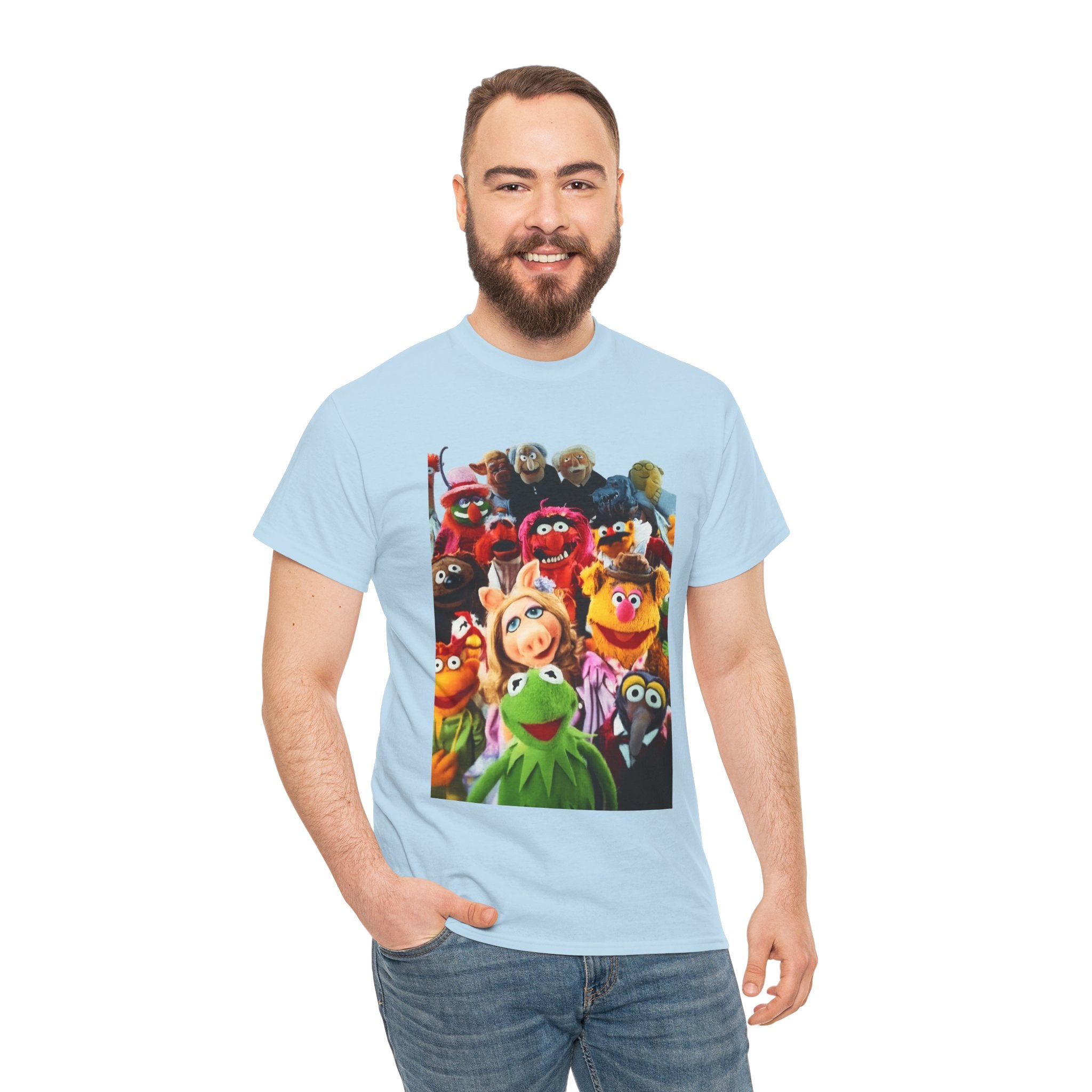 Muppets Puppet Ensemble Graphic Tee — Fun Family Cartoon Shirt