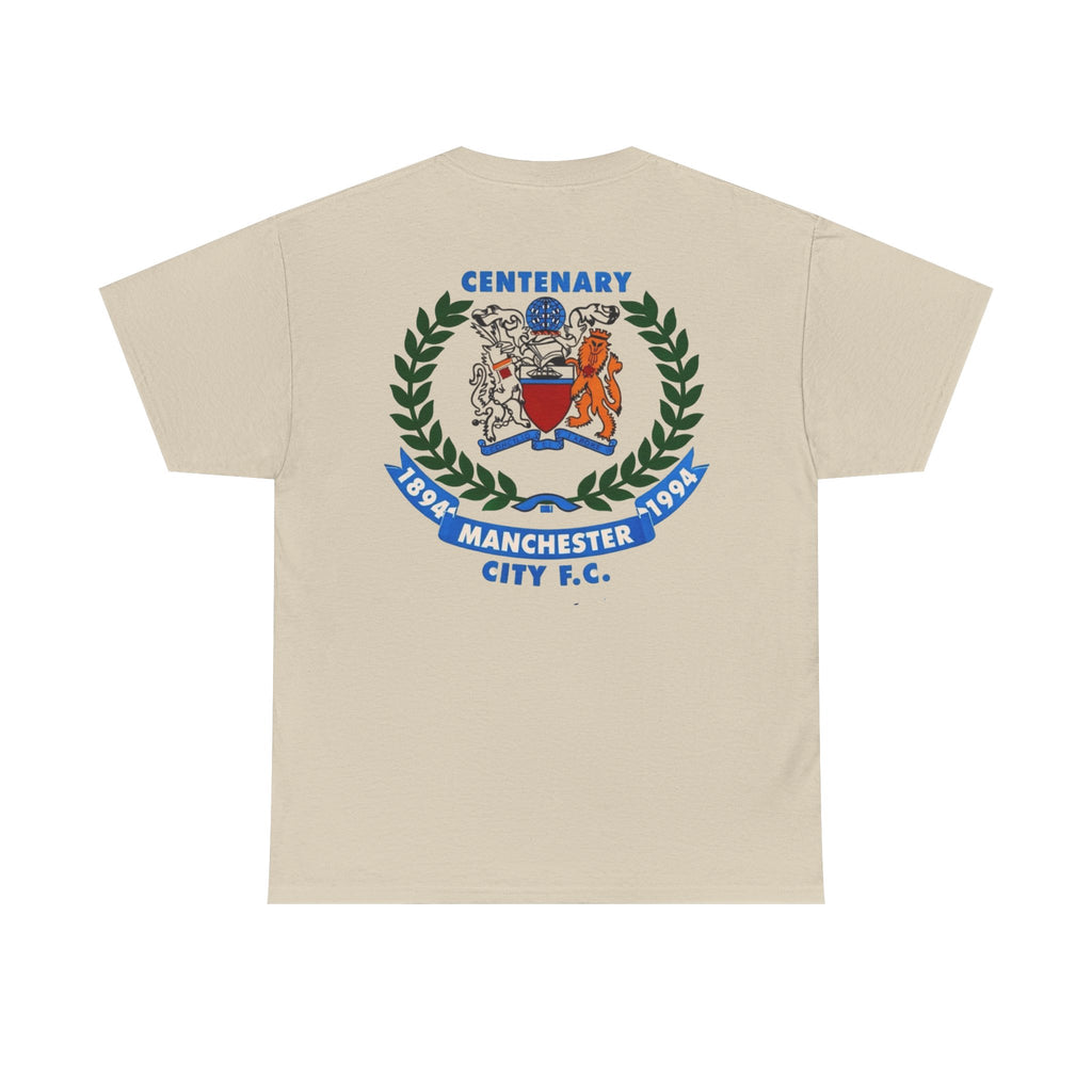 Manchester City F.C. Centenary Crest Tee — 1894–1994 Football Club Shirt