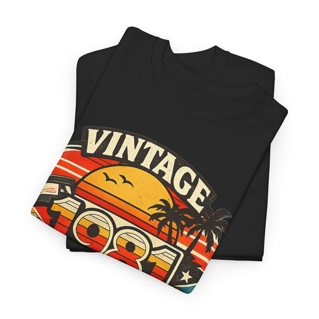 Vintage 1981 Retro Tee — 80s Nostalgia Graphic T-Shirt