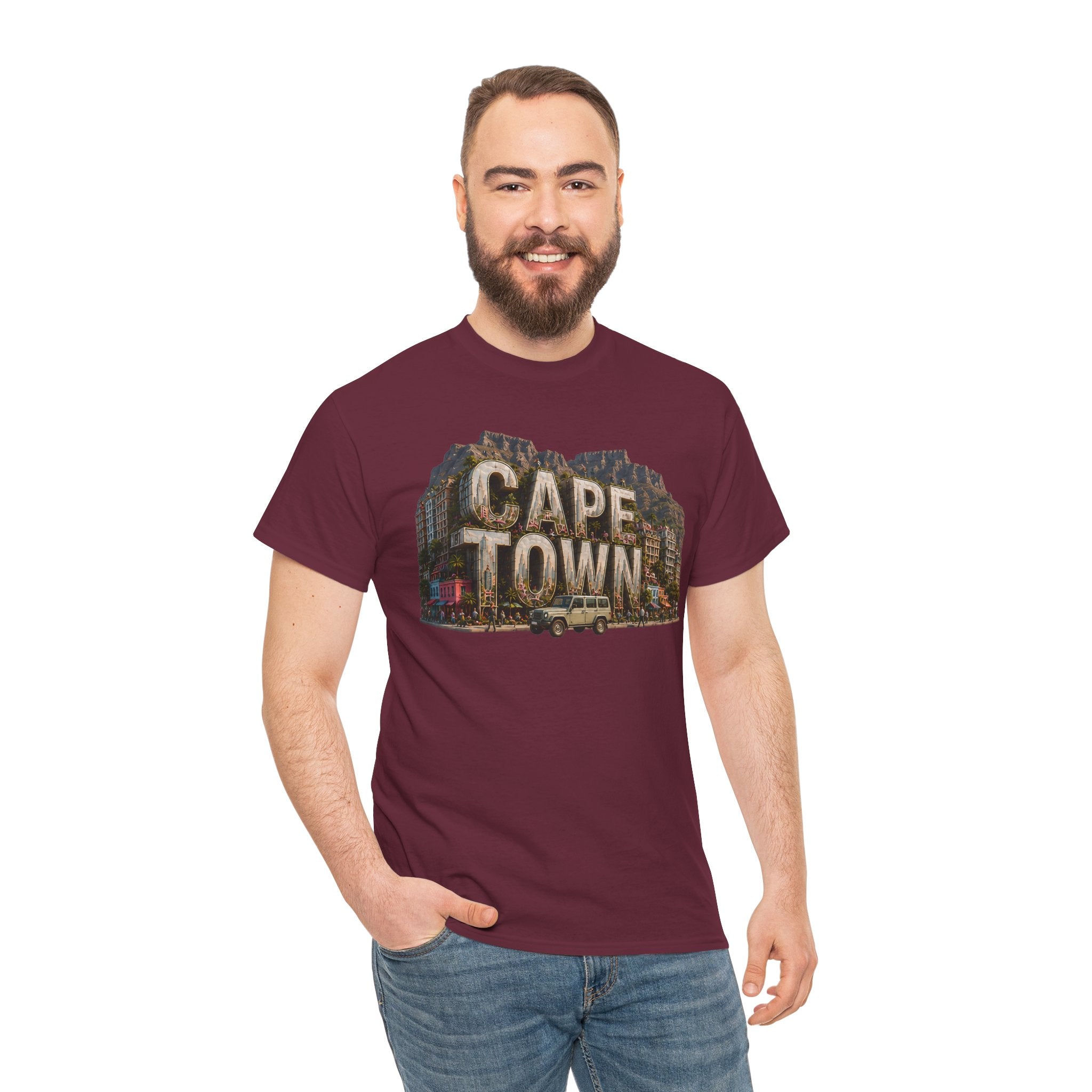 Cape Town Vintage Photo Tee — South Africa Travel Souvenir T-Shirt