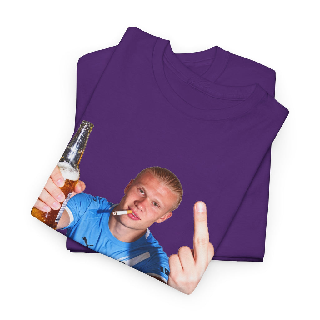 Erling Haaland on the p*** Unisex Heavy Cotton Tee
