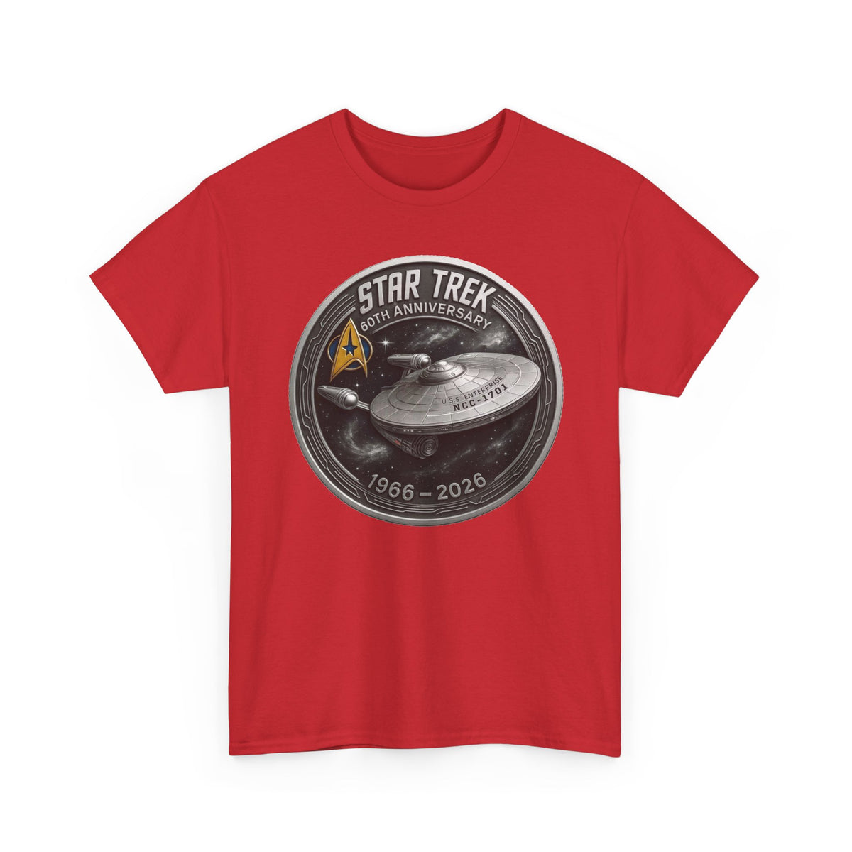 Star Trek 55th Anniversary Cotton T-Shirt – USS Enterprise 1966–2021 Graphic Shirt