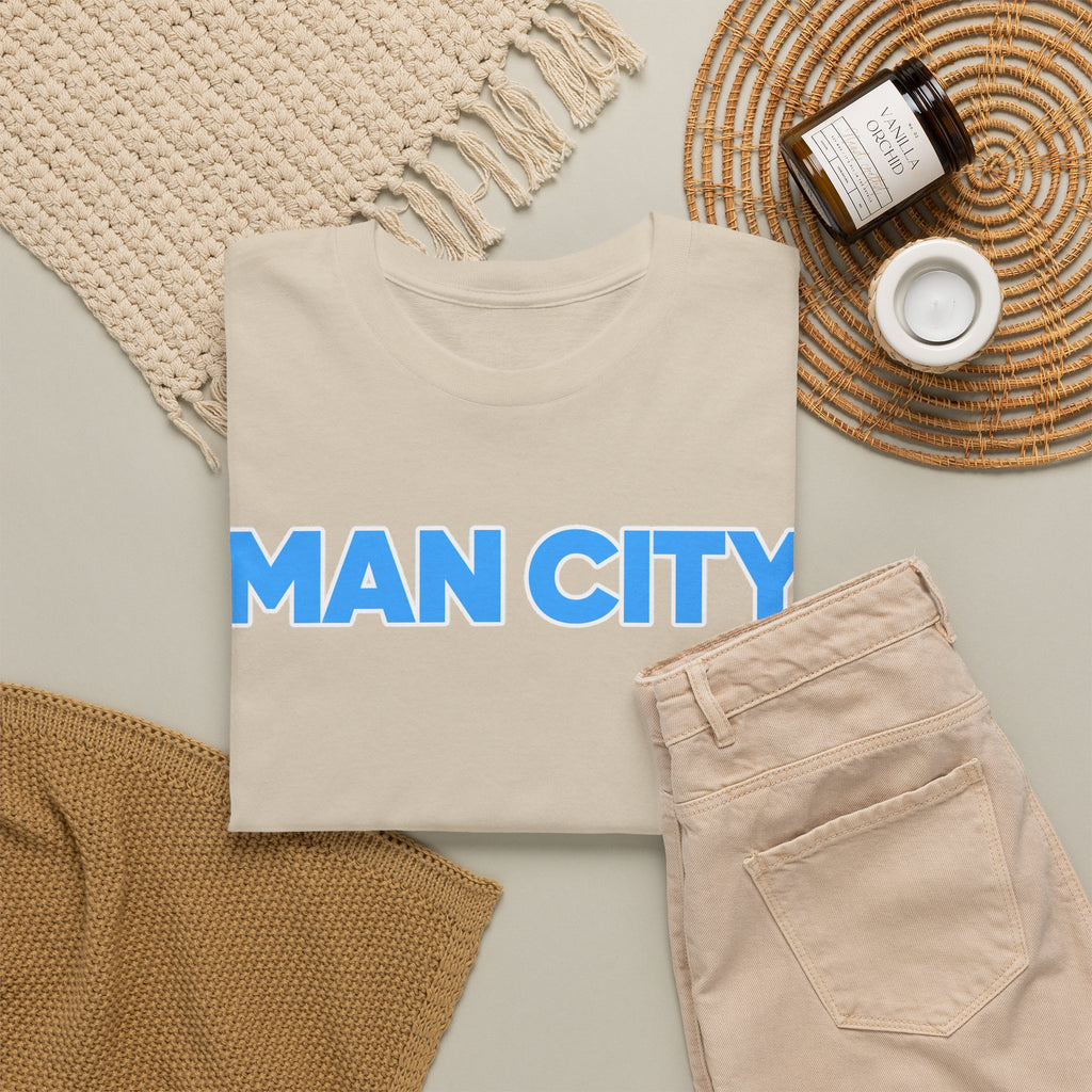 Man City Cotton T‑Shirt — Minimal Football Fan Tee